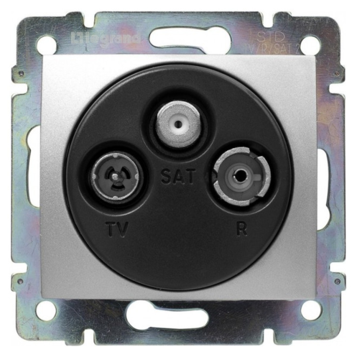 Розетка TV-R-SAT (подключение звезда) Valena алюминий, Legrand 256_256.jpg