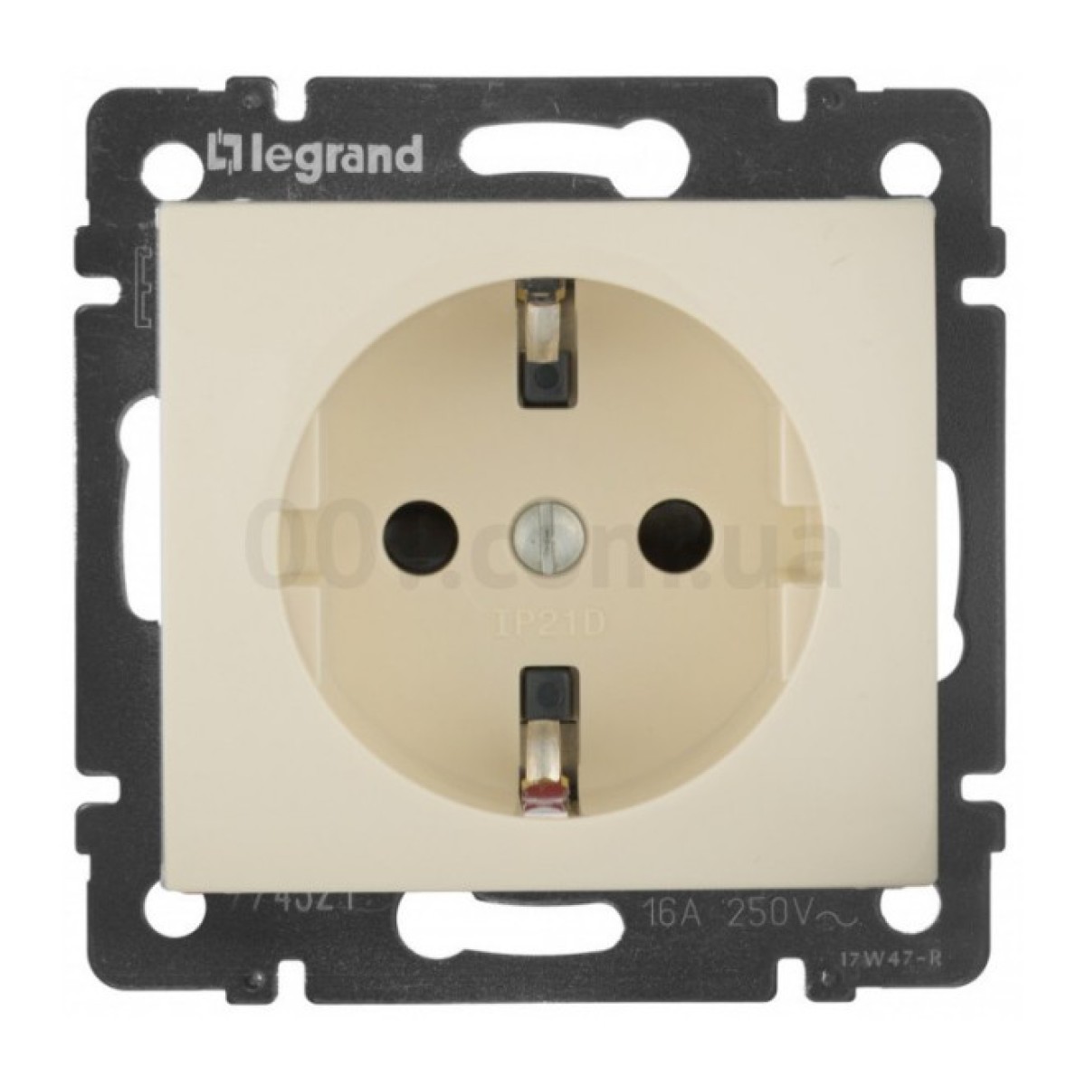 Розетка с з/к и шторками (винтовые зажимы) Valena слоновая кость, Legrand 256_256.jpg