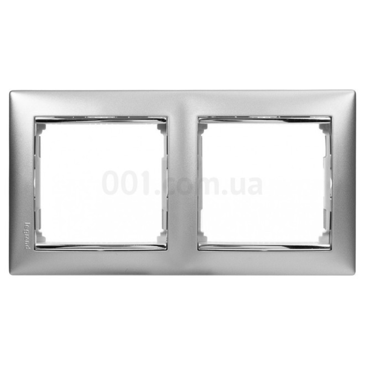 Рамка 2-постовая универсальная Valena алюминий/серебро, Legrand 256_256.jpg