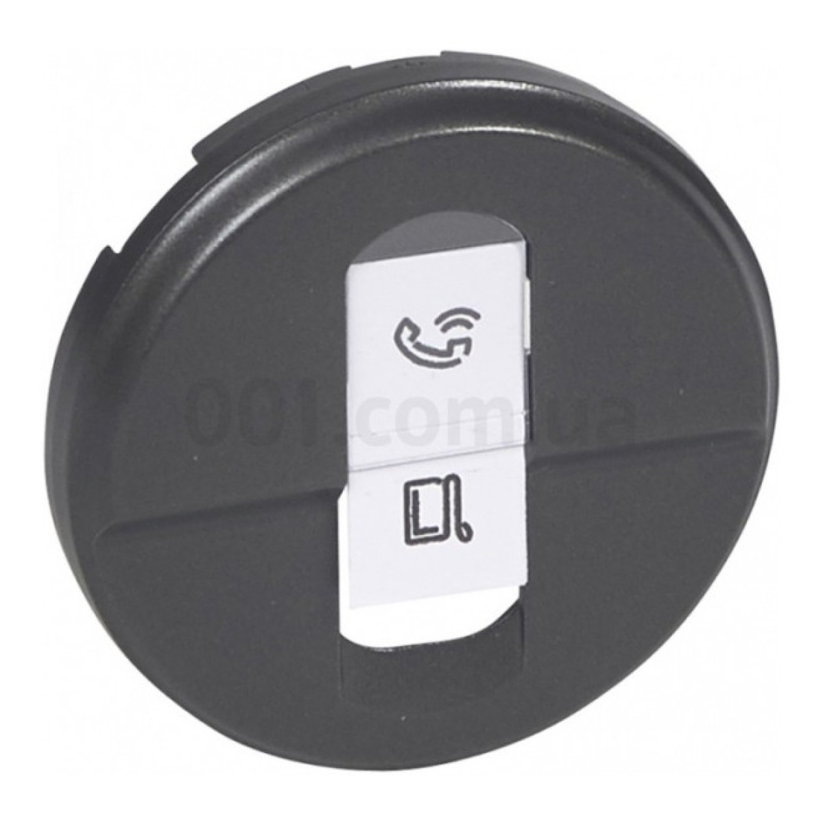 Лицевая панель одинарной розетки компьютерной RJ45 Celiane графит, Legrand 256_256.jpg