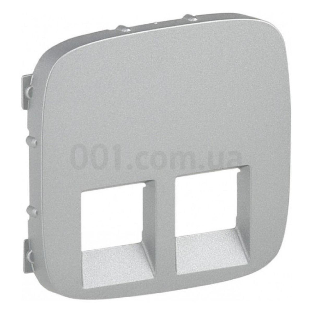 Лицевая панель двойной розетки RJ11/RJ45 Valena Allure алюминий, Legrand 256_256.jpg