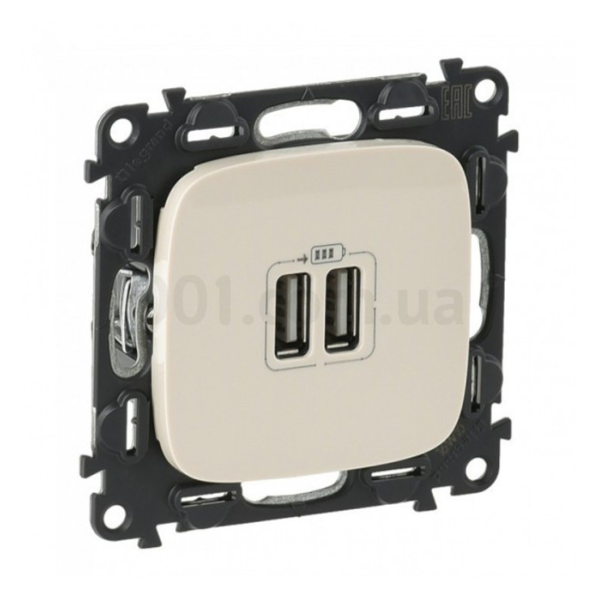Розетка USB двойная Valena Allure слоновая кость, Legrand 256_256.jpg
