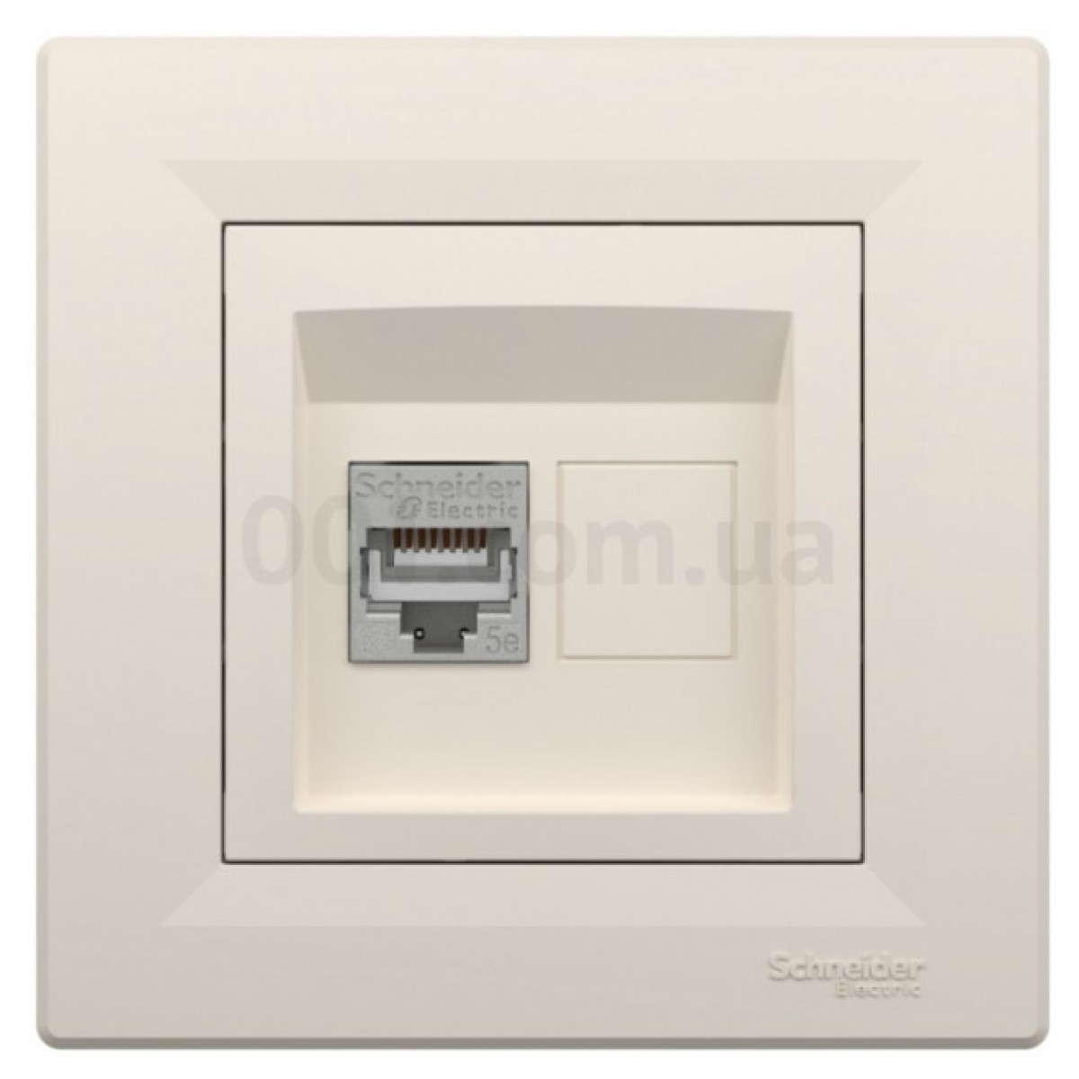 Розетка компьютерная (RJ45) кат.5e STP Asfora кремовая, Schneider Electric 98_98.jpg - фото 4