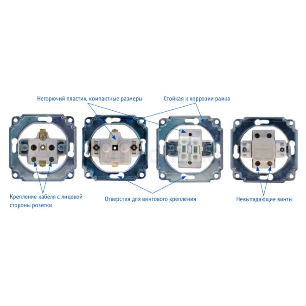 Выключатель трехклавишный с подсветкой белый BBсб10-3-1-Fl-W серия FL, АСКО-УКРЕМ 98_98.jpg - фото 2