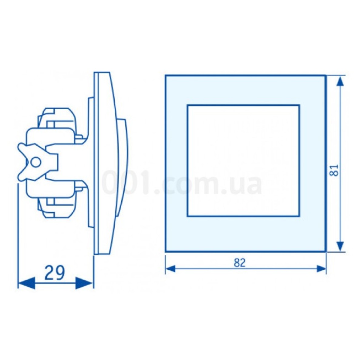 Выключатель трехклавишный с подсветкой белый BBсб10-3-1-Fl-W серия FL, АСКО-УКРЕМ 98_98.jpg - фото 3