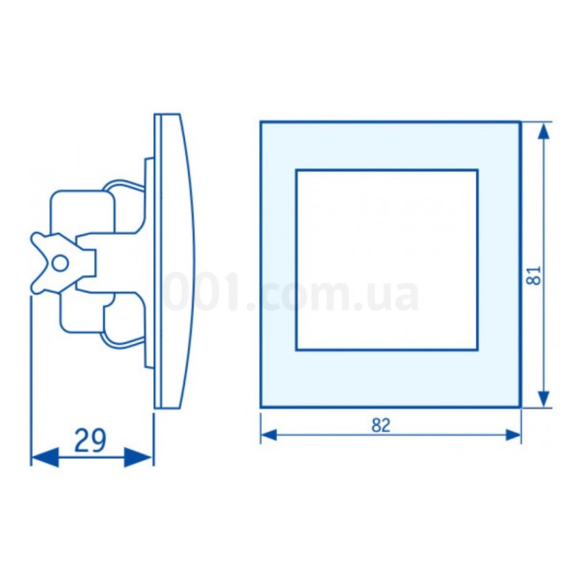 Розетка без заземления белая PBсб16-Fl-W серия FL, АСКО-УКРЕМ 98_98.jpg - фото 4