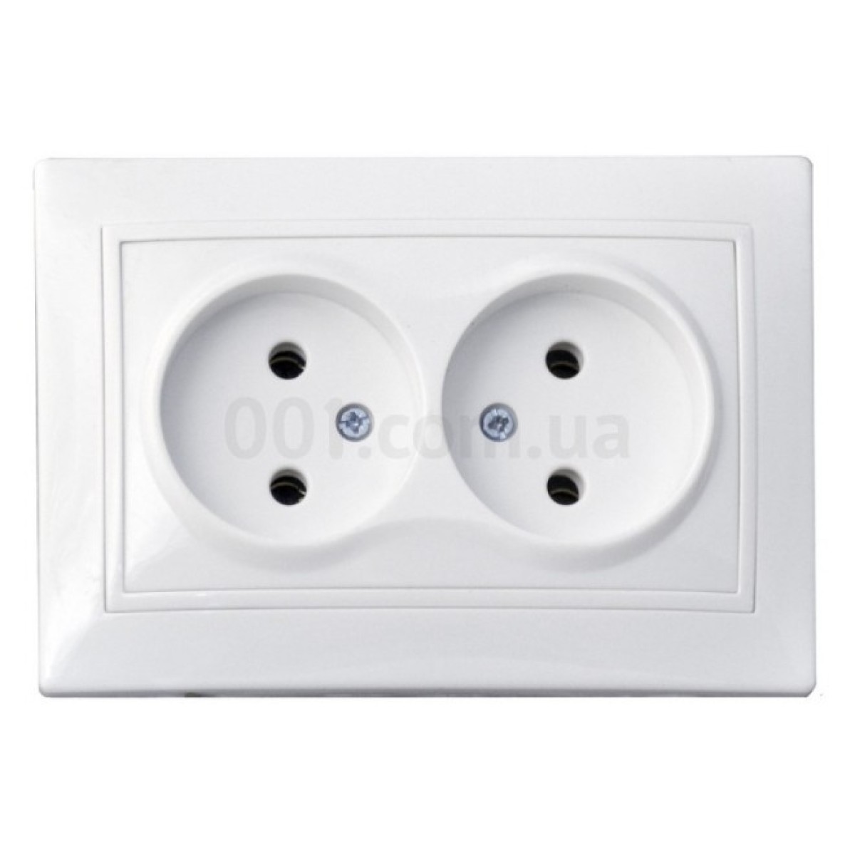 Розетка двойная без заземления белая PB16/2-Fl-W серия FL, АСКО-УКРЕМ 256_256.jpg