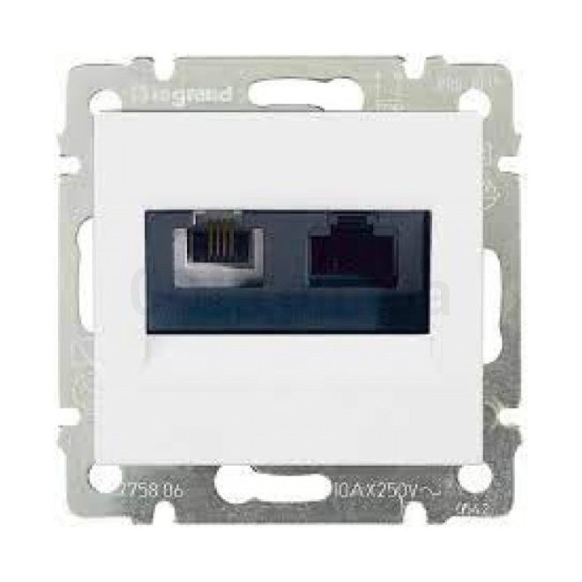 Розетка RJ45 UTP кат.6 + RJ11 Valena белая, Legrand 256_256.jpg