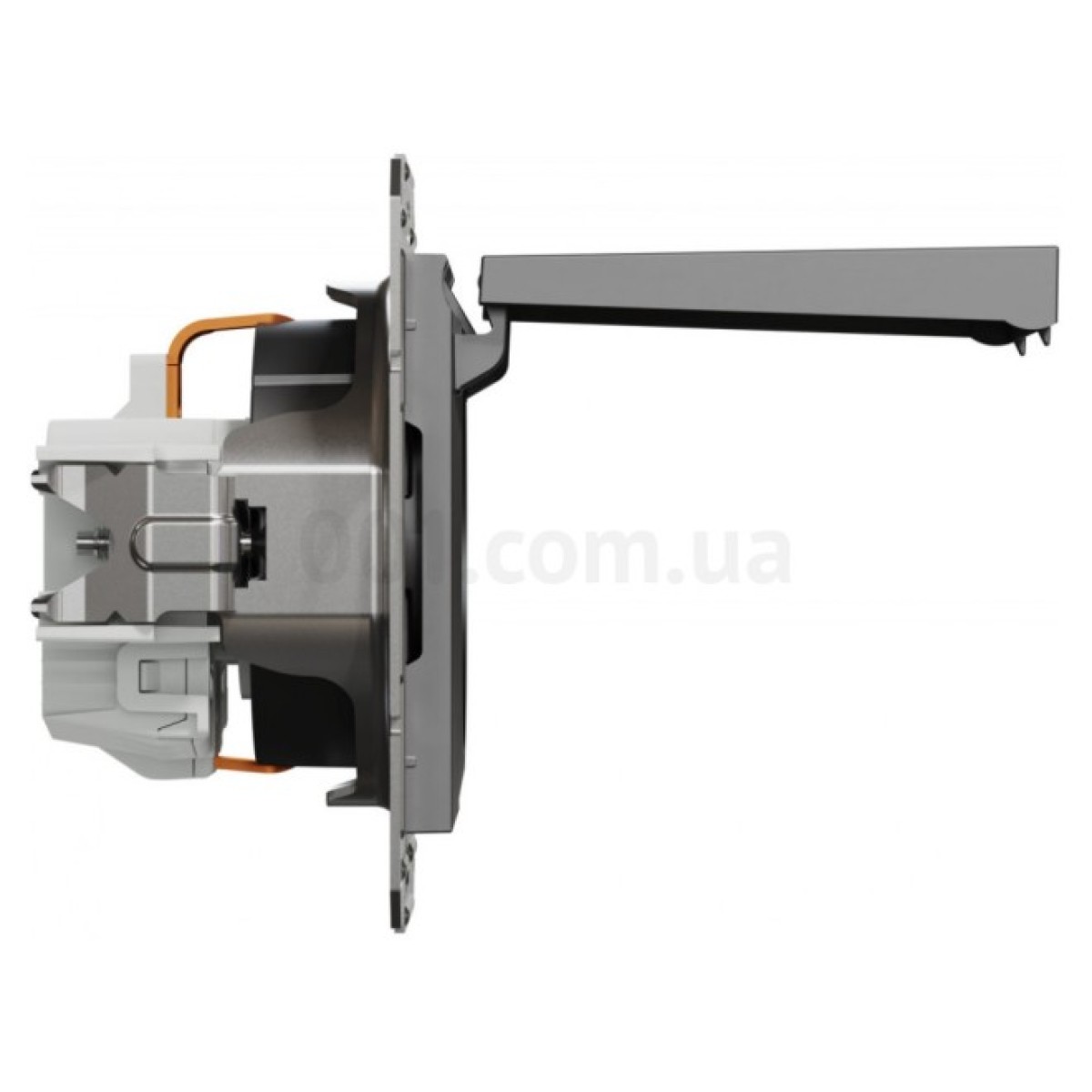 Розетка с з/к и крышкой Asfora антрацит, Schneider Electric 98_98.jpg - фото 5