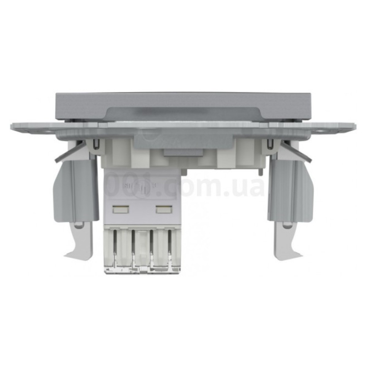 Розетка компьютерная (RJ45) кат.5e UTP Asfora сталь, Schneider Electric 98_98.jpg - фото 3