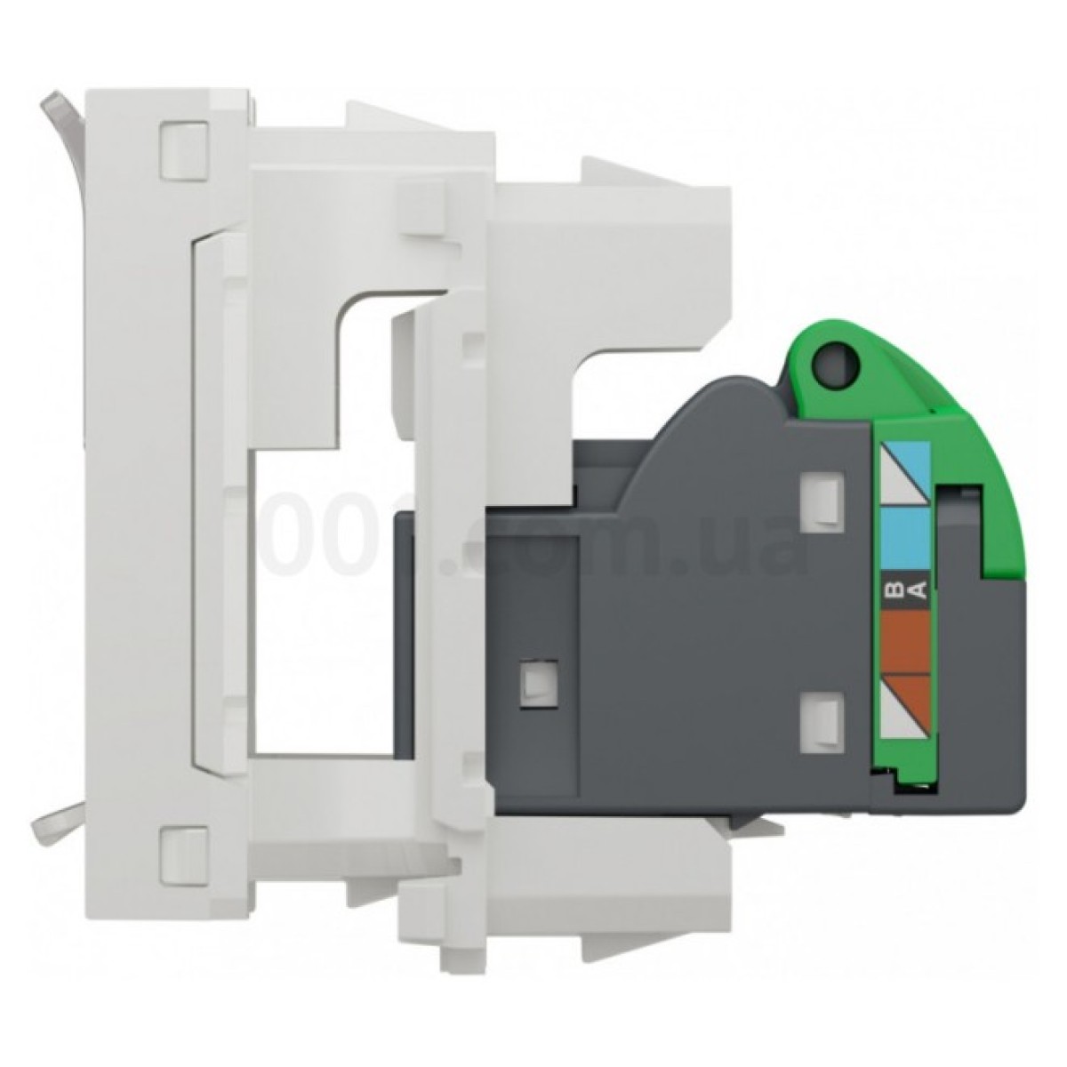 Розетка компьютерная RJ45 кат.5 UTP (1 модуль) Unica New белая, Schneider Electric 98_98.jpg - фото 8