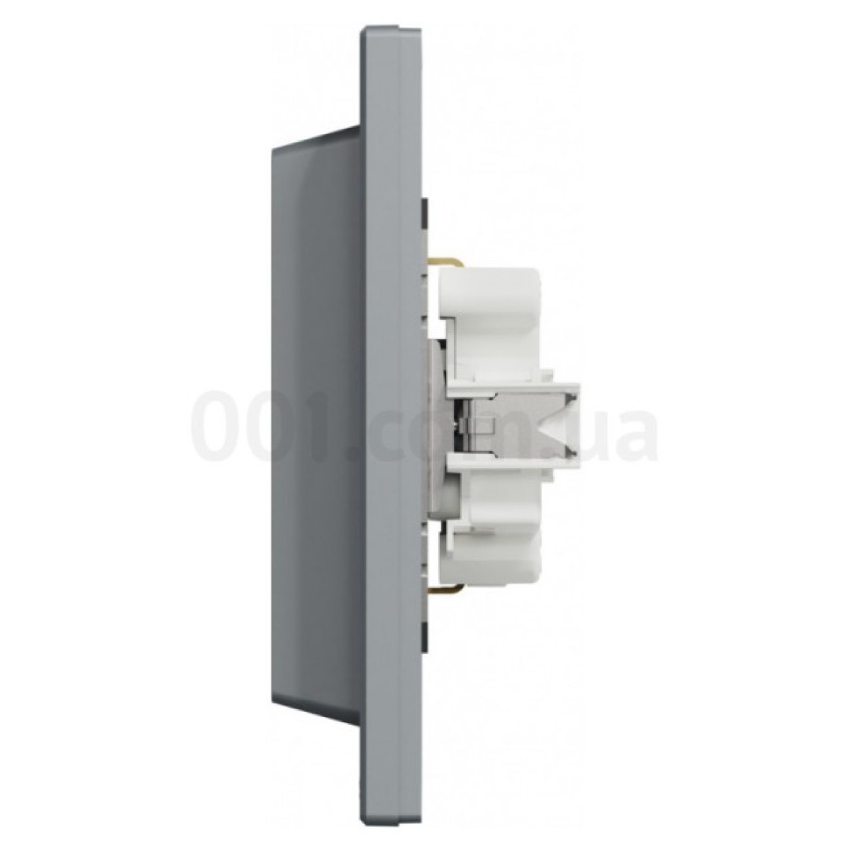 Розетка с з/к двойная Asfora сталь, Schneider Electric 98_98.jpg - фото 3