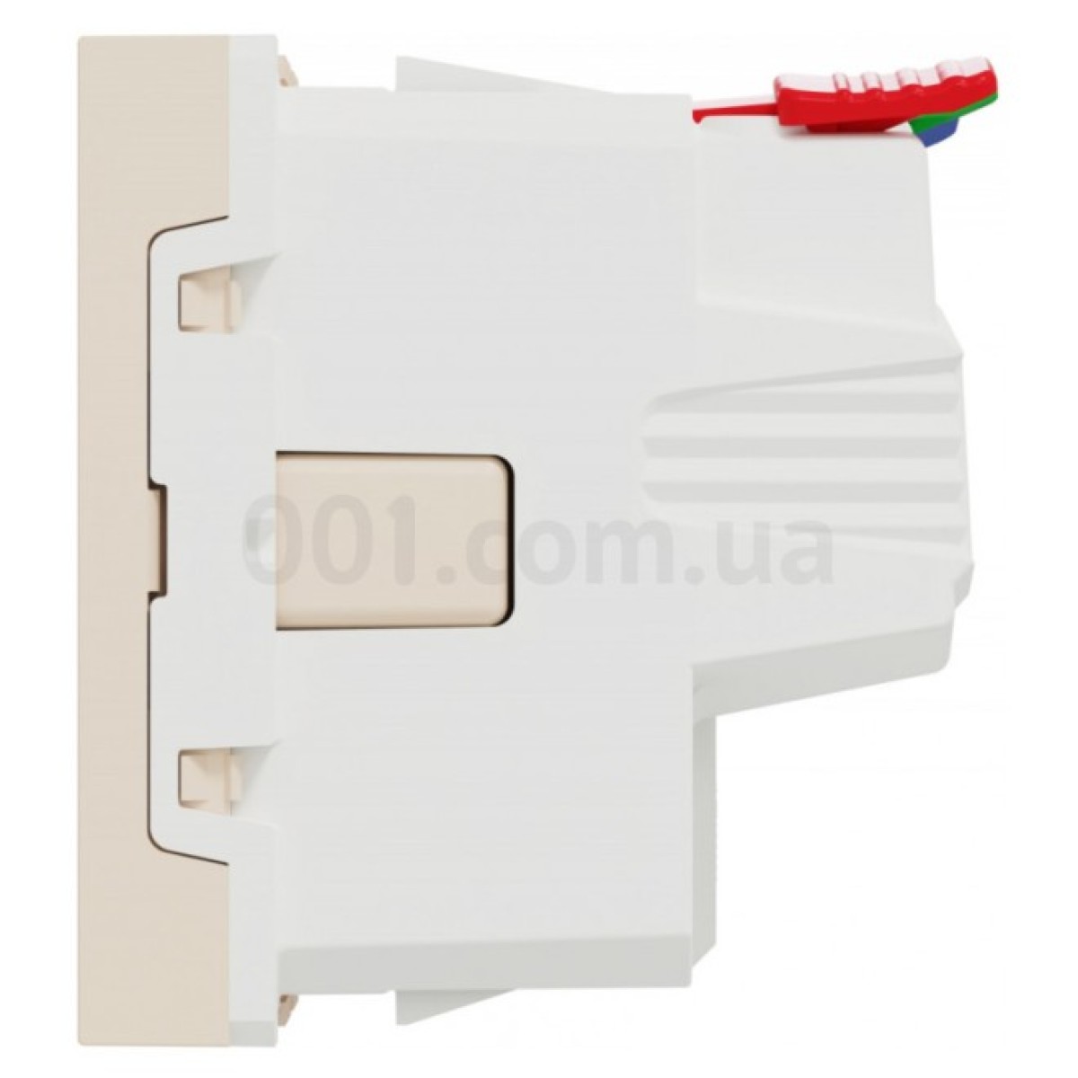 Розетка с з/к и шторками 16А (быстрозажимные клеммы) Unica New бежевая, Schneider Electric 98_98.jpg - фото 4