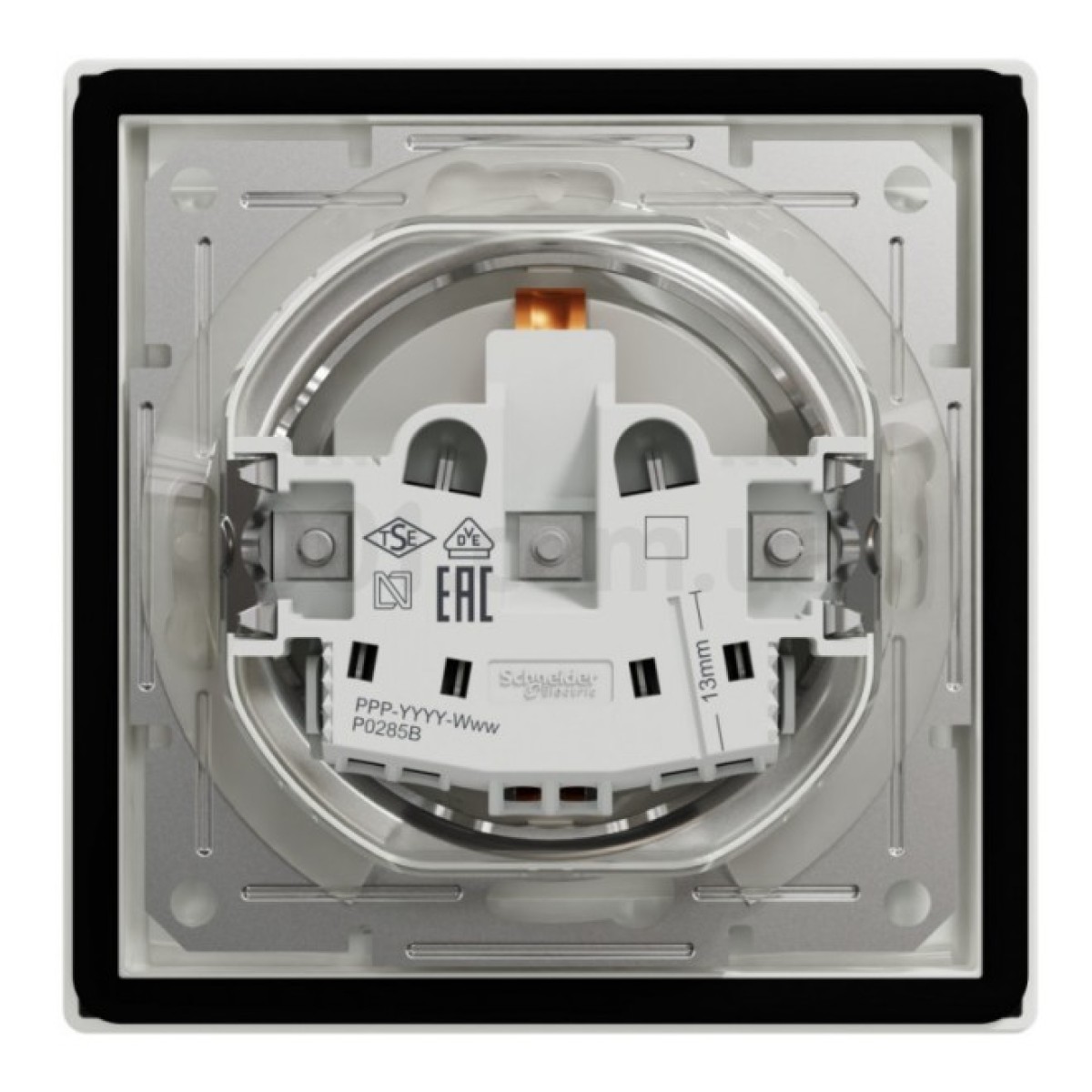 Розетка с з/к, защитными шторками и крышкой IP44 Asfora белая, Schneider Electric 98_98.jpg - фото 4