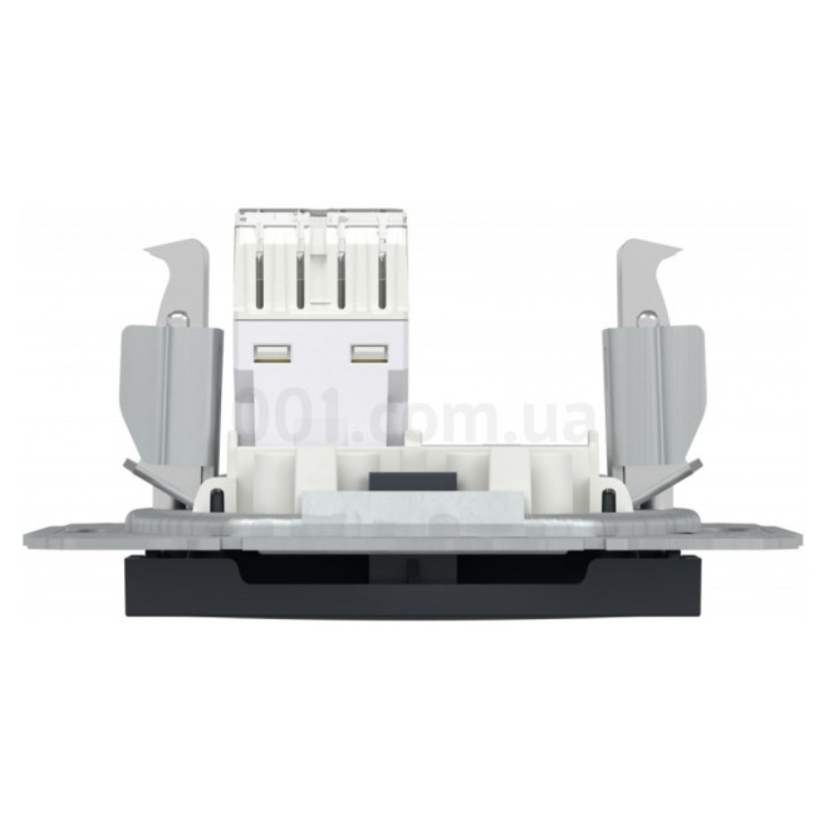 Розетка компьютерная (RJ45) кат.5e UTP Asfora антрацит, Schneider Electric 98_98.jpg - фото 5