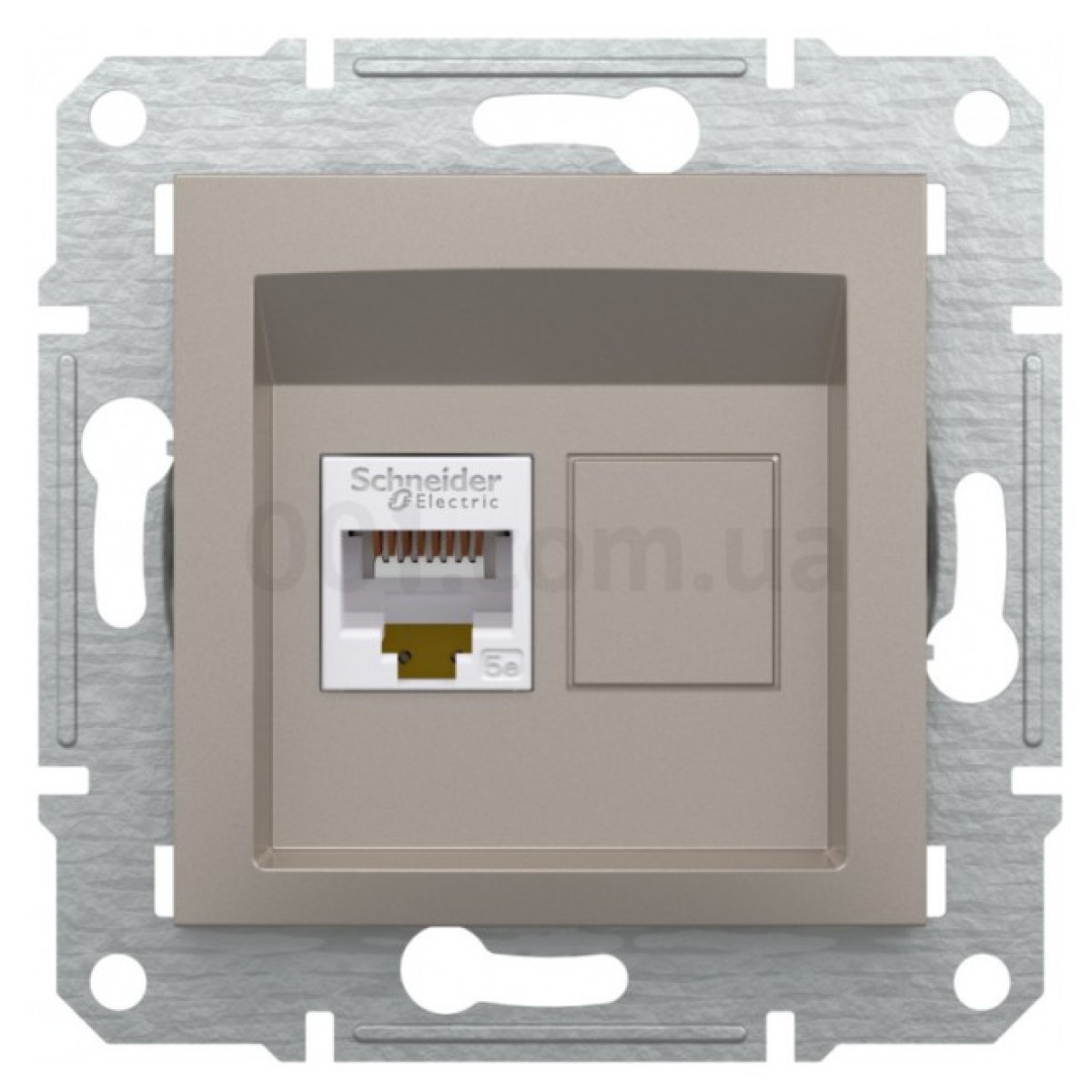Розетка компьютерная (RJ45) кат.5e UTP Asfora бронза, Schneider Electric 98_98.jpg - фото 5