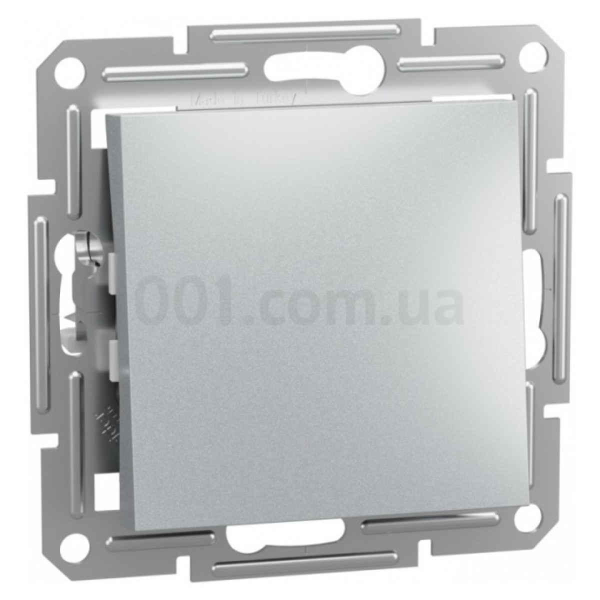 Выключатель одноклавишный (самозажимные клеммы) Asfora алюминий, Schneider Electric 256_256.jpg