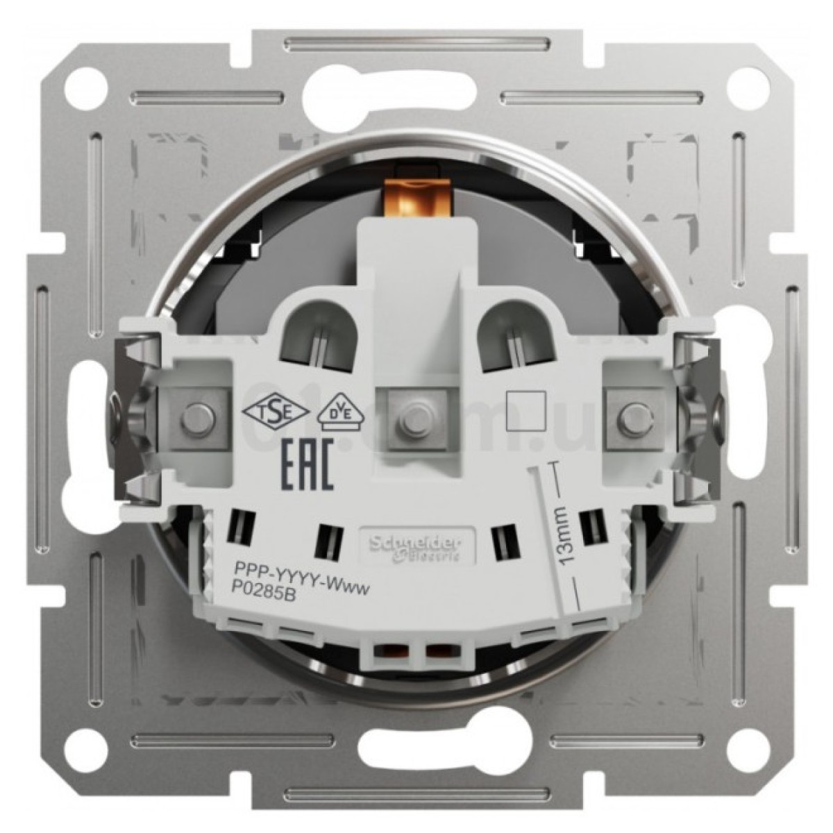 Розетка с з/к и крышкой Asfora антрацит, Schneider Electric 98_98.jpg - фото 8