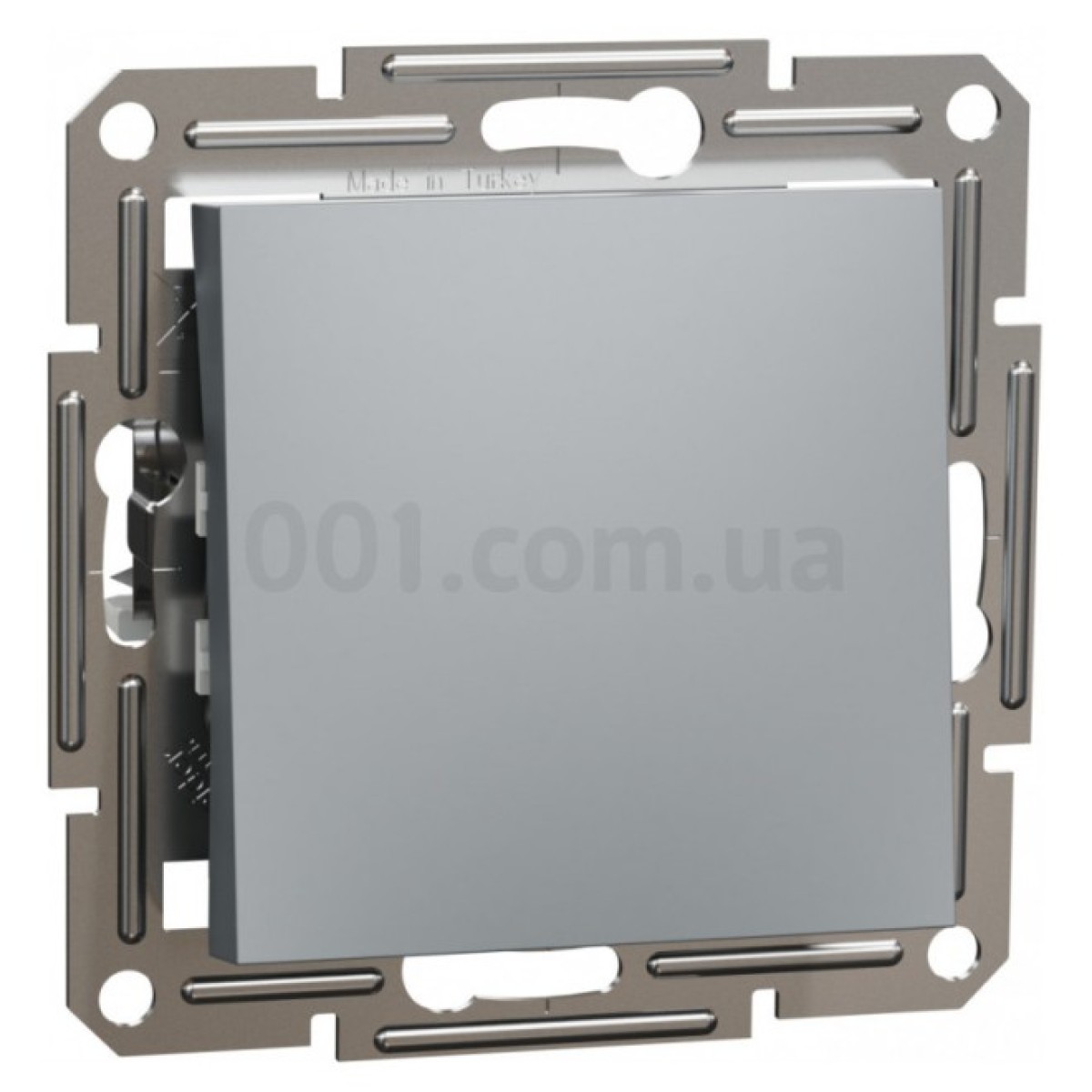 Переключатель одноклавишный (самозажимные клеммы) Asfora сталь, Schneider Electric 256_256.jpg