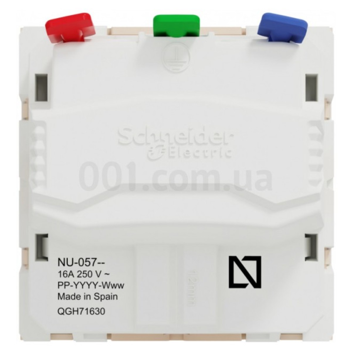 Розетка с з/к и шторками 16А (быстрозажимные клеммы) Unica New бежевая, Schneider Electric 98_98.jpg - фото 5