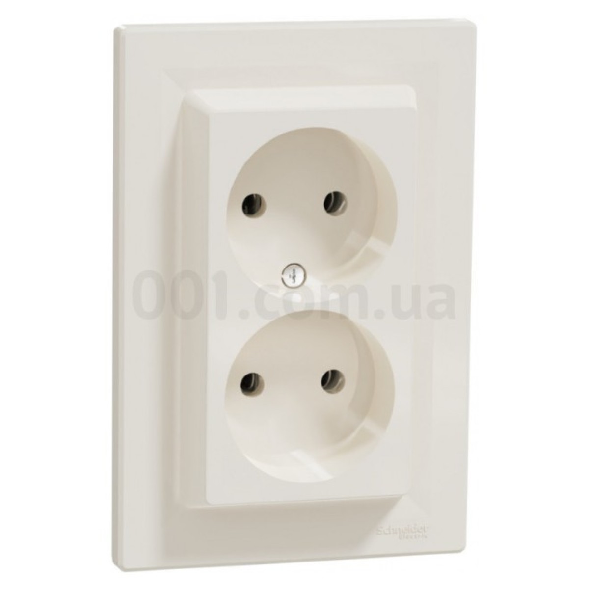 Розетка без з/к двойная Asfora кремовая, Schneider Electric 256_256.jpg