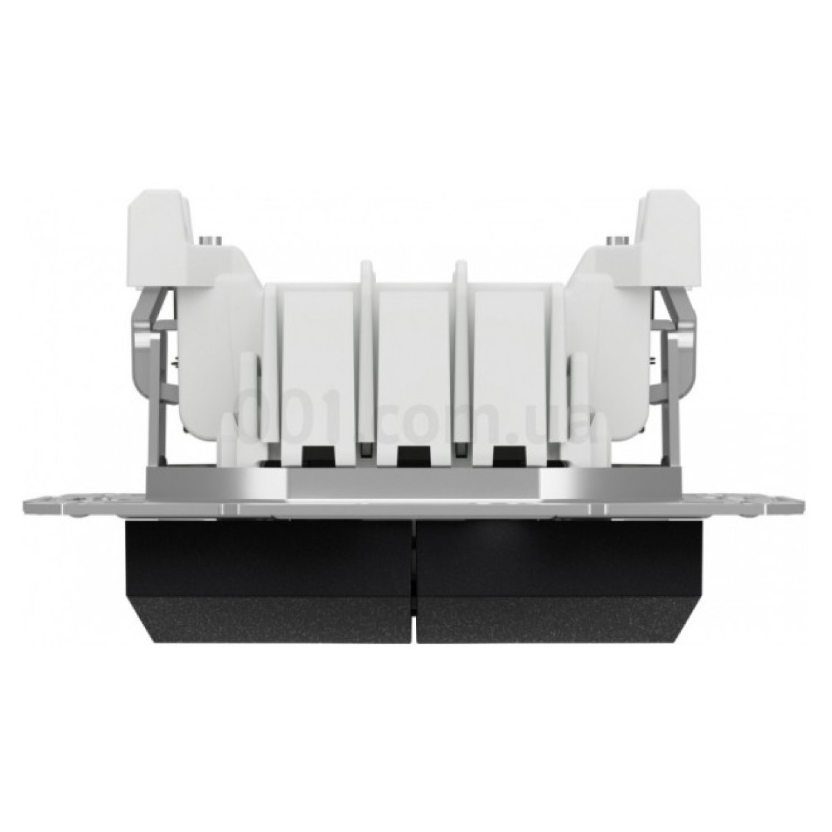 Переключатель двухклавишный (самозажимные клеммы) Asfora антрацит, Schneider Electric 98_98.jpg - фото 5