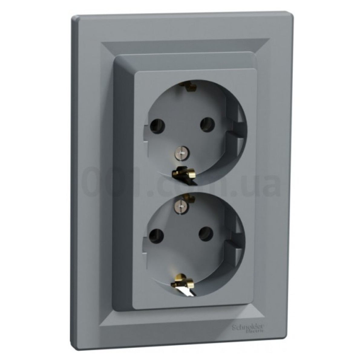 Розетка с з/к двойная Asfora сталь, Schneider Electric 256_256.jpg