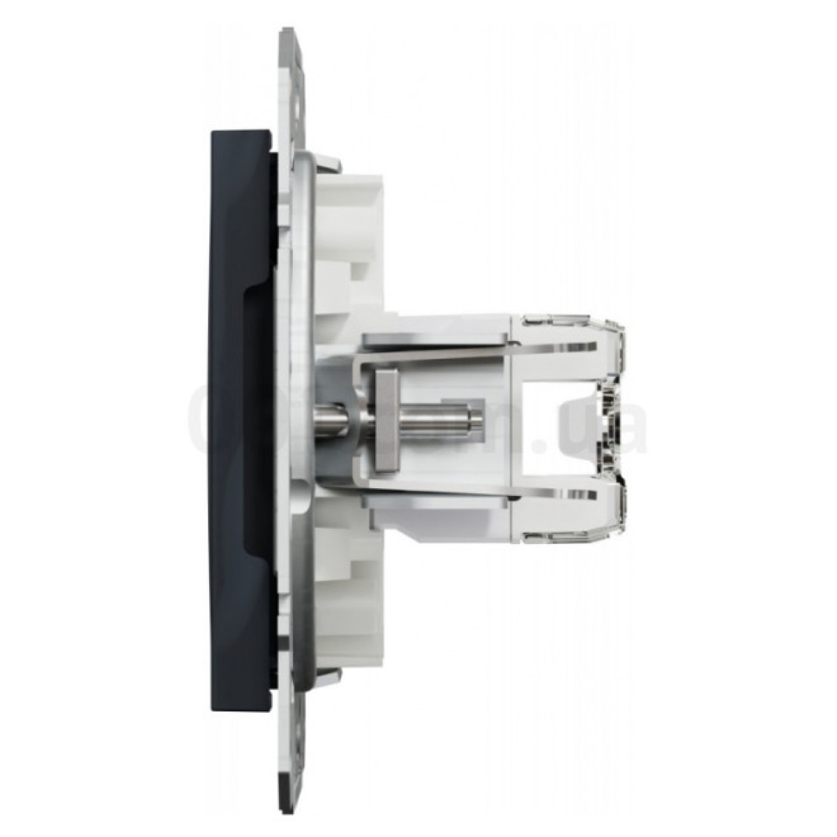 Розетка компьютерная (RJ45) кат.5e UTP двойная Asfora антрацит, Schneider Electric 98_98.jpg - фото 6