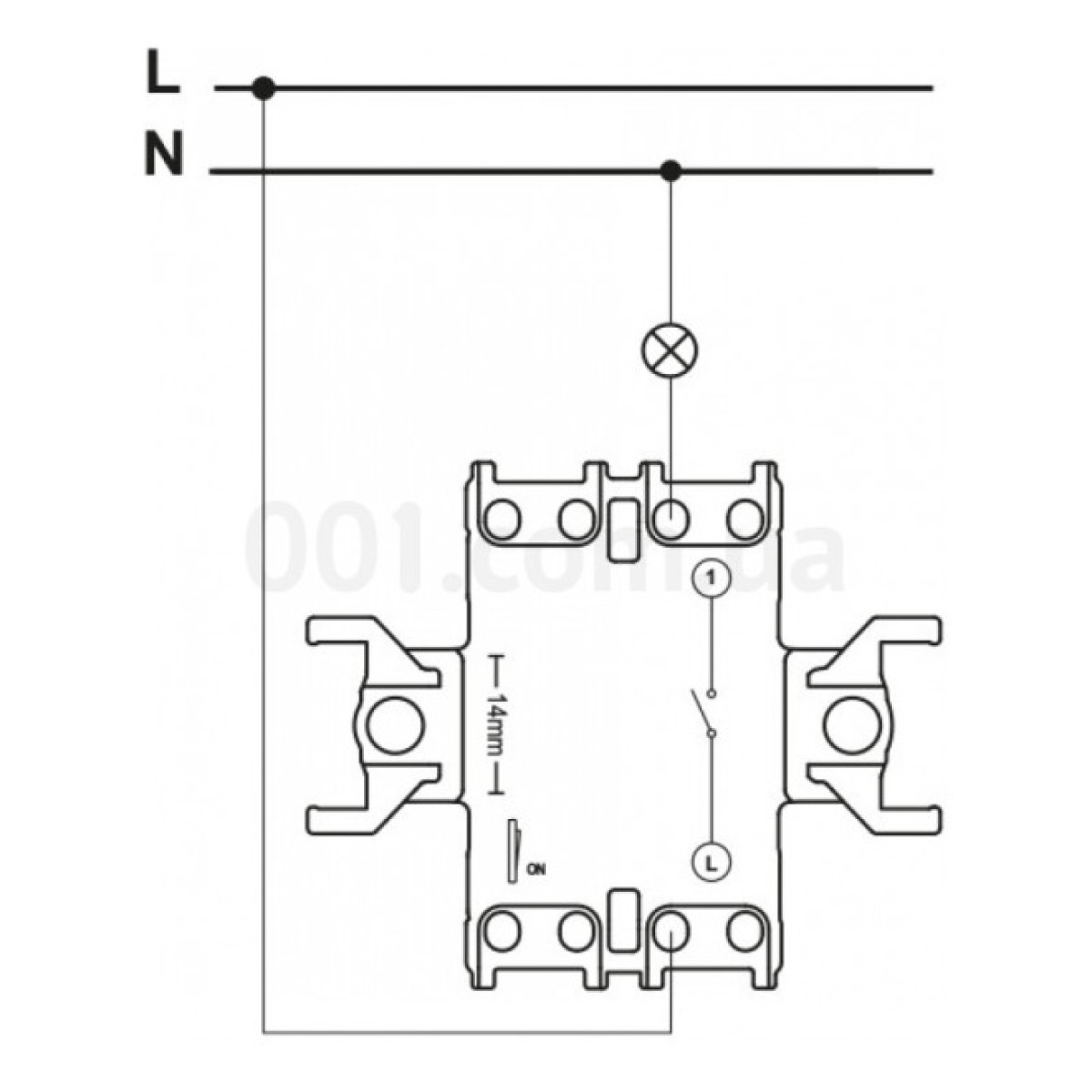Выключатель одноклавишный (самозажимные клеммы) IP44 Asfora антрацит, Schneider Electric 98_98.jpg - фото 6