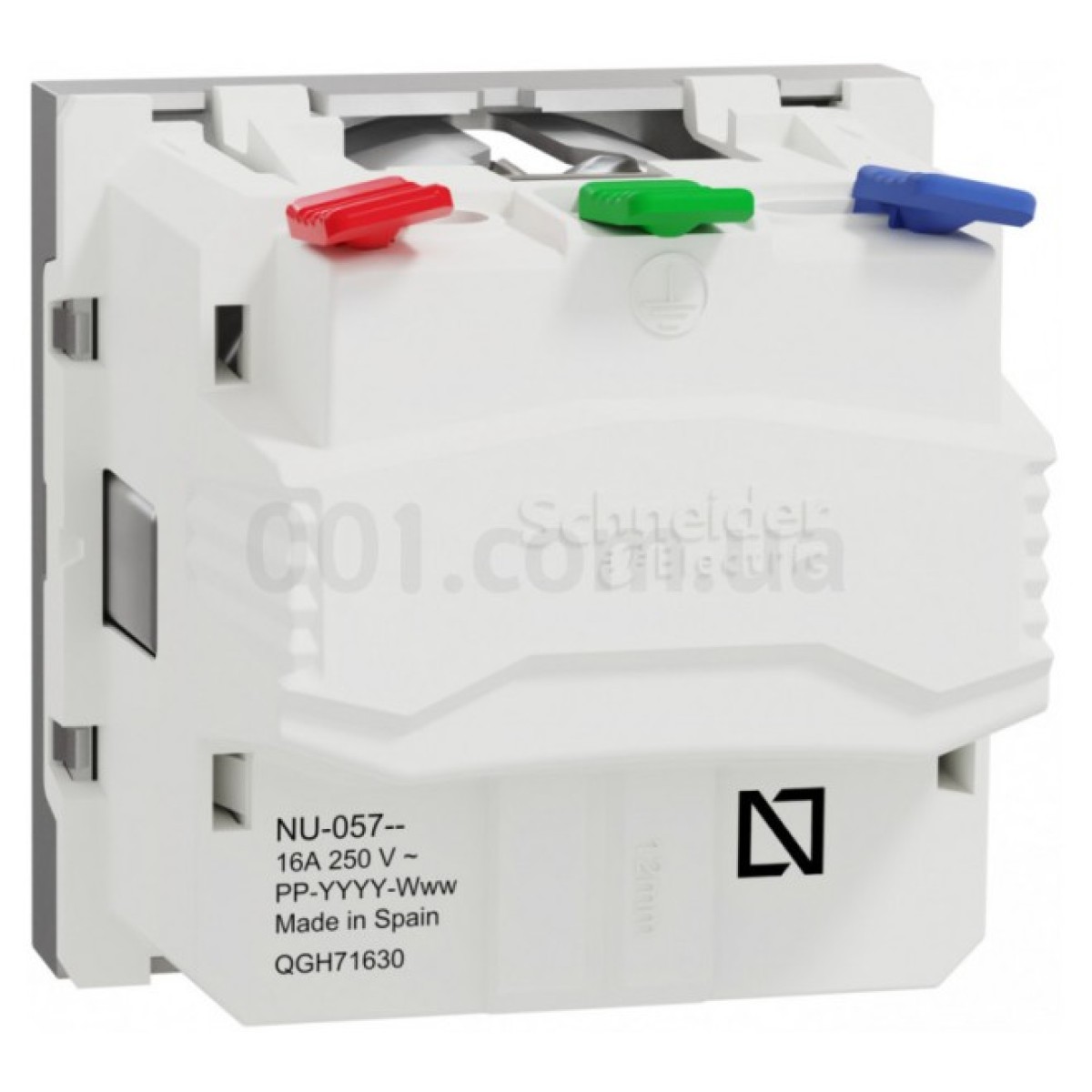 Розетка с з/к и шторками 16А (быстрозажимные клеммы) Unica New алюминий, Schneider Electric 98_98.jpg - фото 6