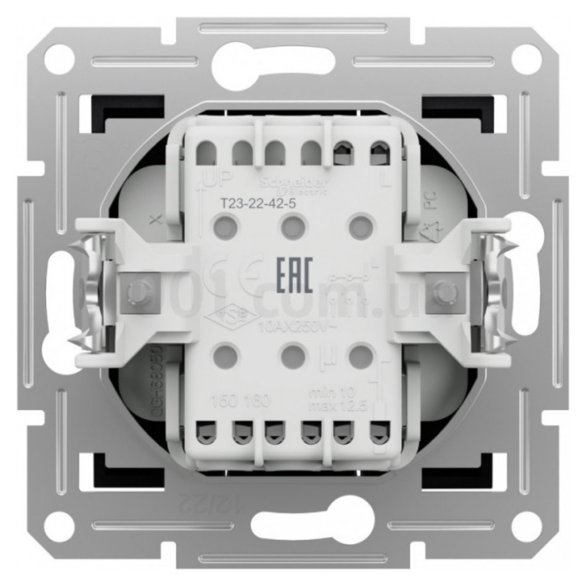 Выключатель трехклавишный (самозажимные клеммы) Asfora антрацит, Schneider Electric 98_98.jpg - фото 7