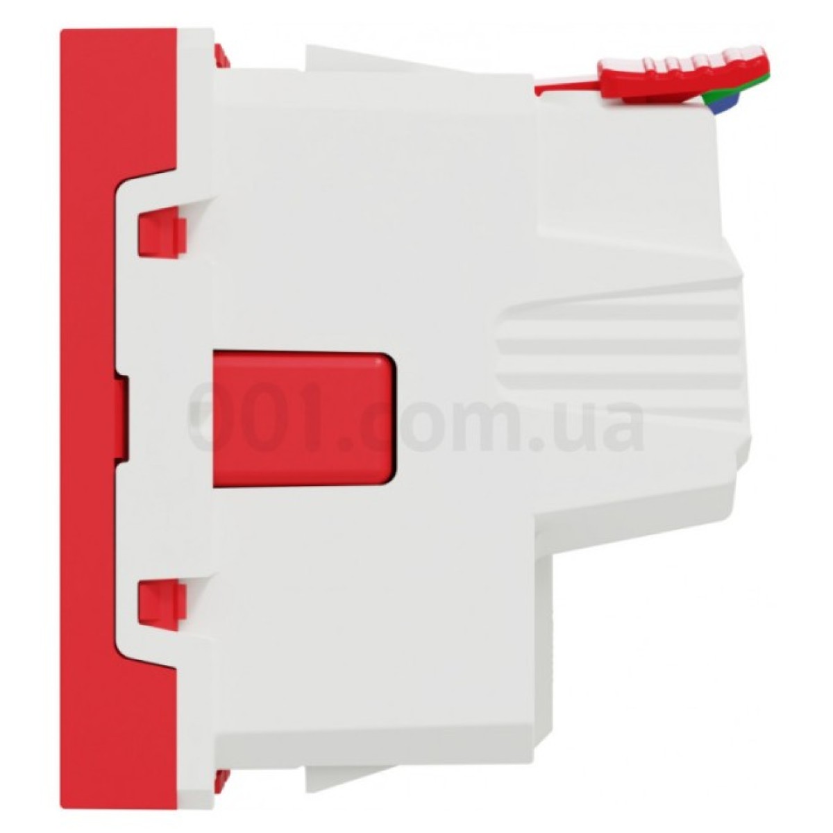 Розетка с з/к и шторками 16А (быстрозажимные клеммы) Unica New красная, Schneider Electric 98_98.jpg - фото 7