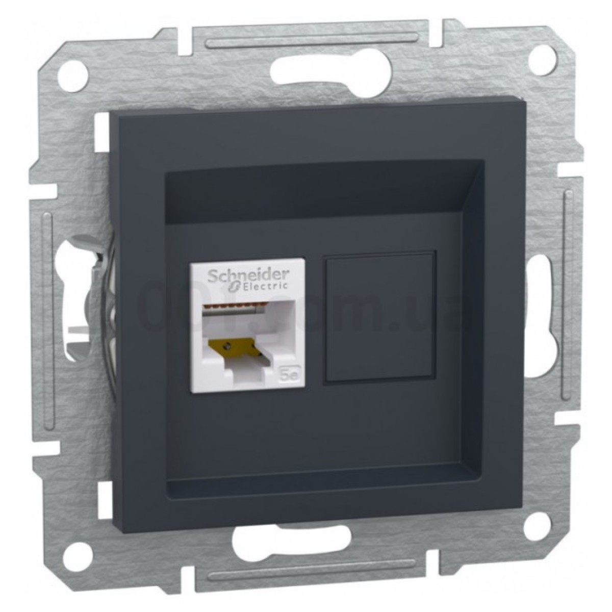 Розетка компьютерная (RJ45) кат.5e UTP Asfora антрацит, Schneider Electric 256_256.jpg