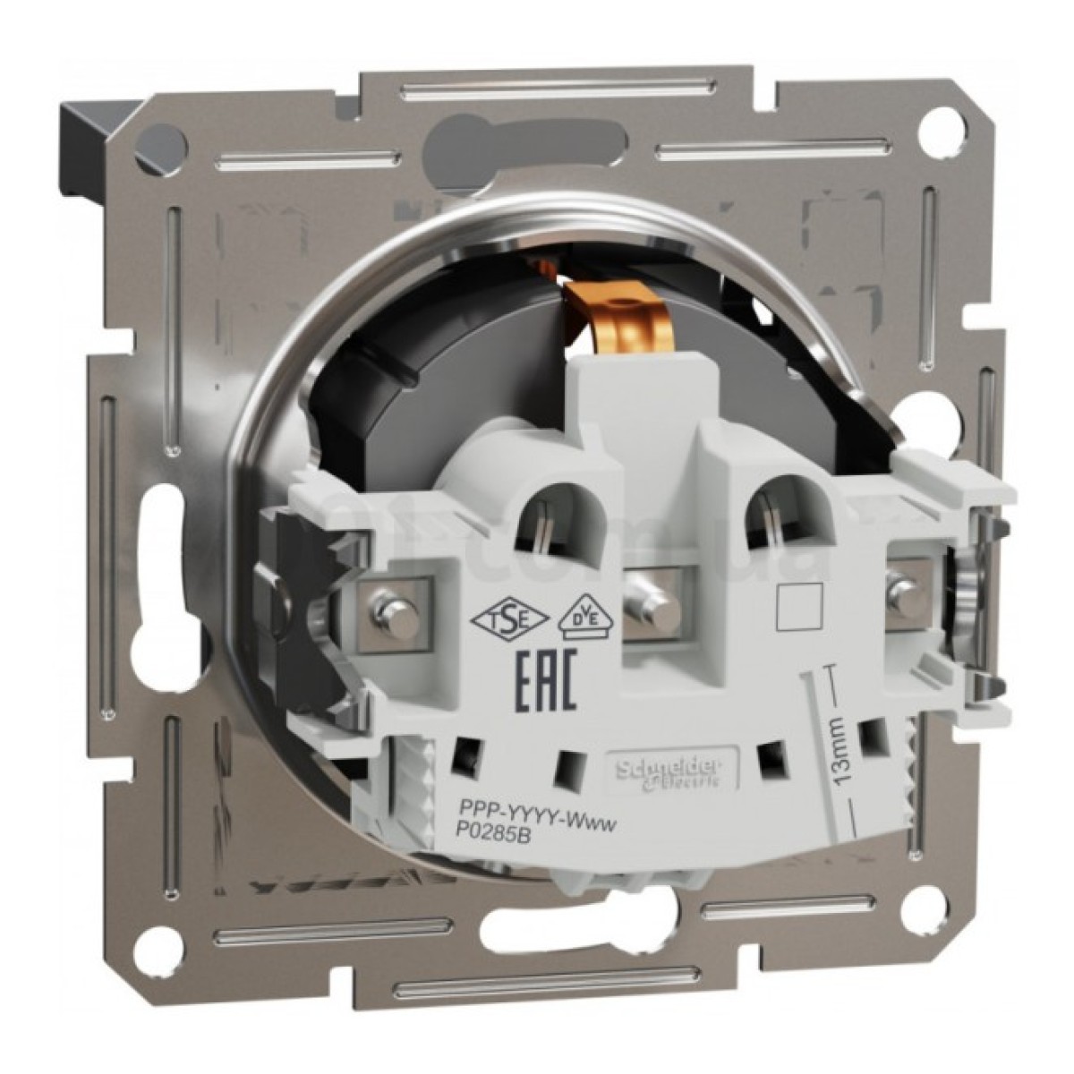 Розетка с з/к и крышкой Asfora антрацит, Schneider Electric 98_98.jpg - фото 9