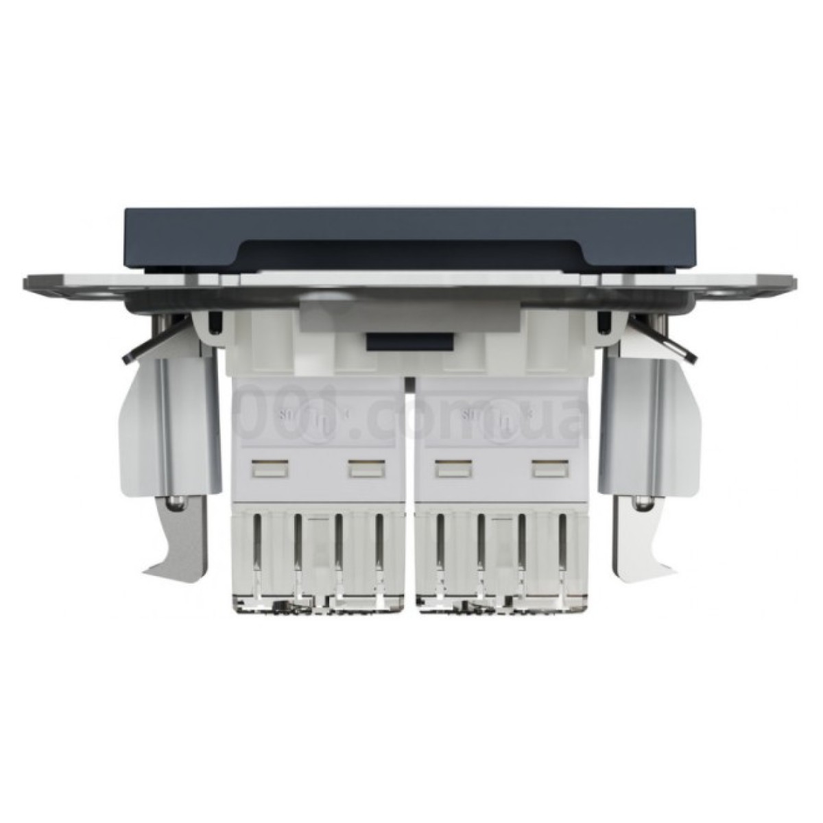 Розетка компьютерная (RJ45) кат.5e UTP двойная Asfora антрацит, Schneider Electric 98_98.jpg - фото 8