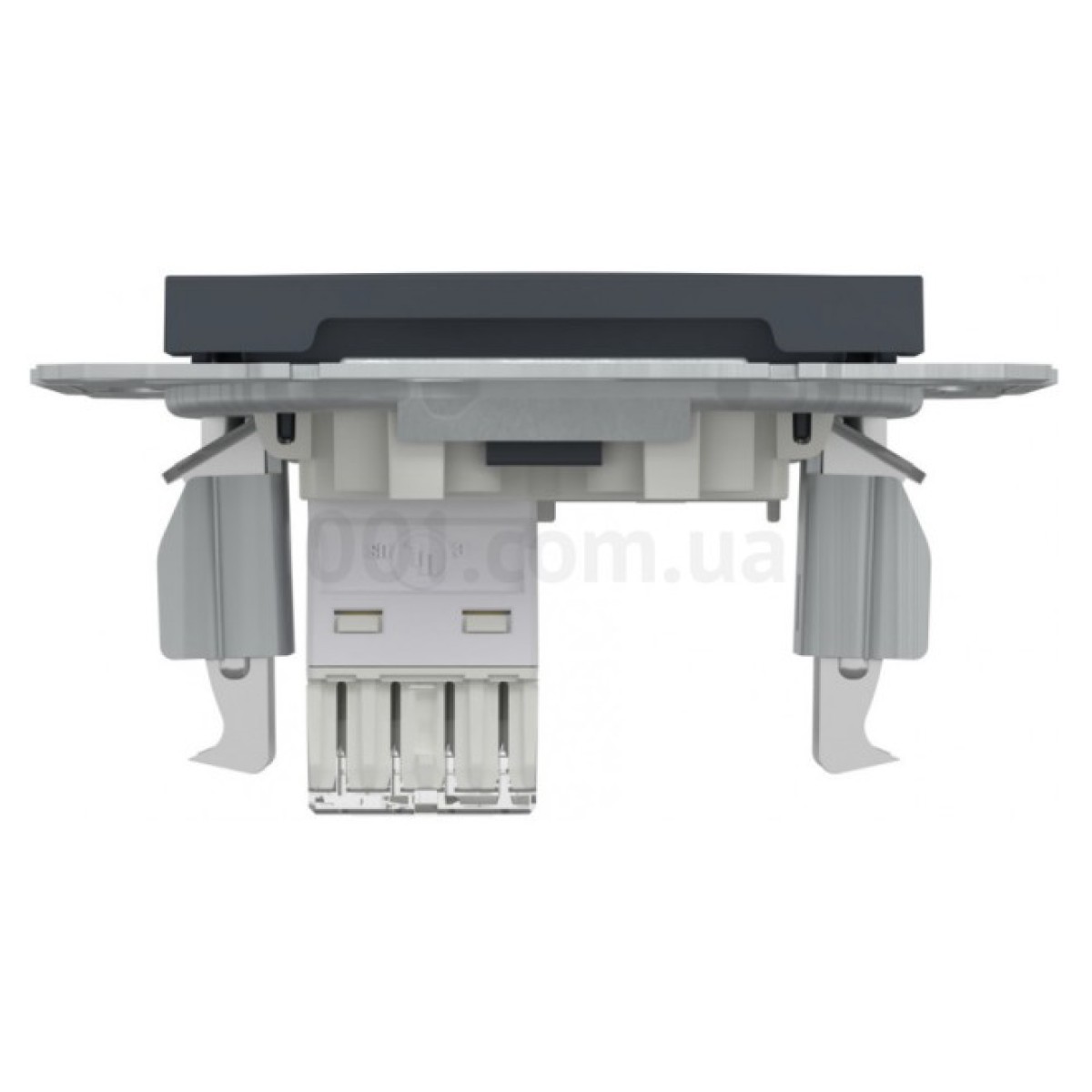 Розетка компьютерная (RJ45) кат.5e UTP Asfora антрацит, Schneider Electric 98_98.jpg - фото 8