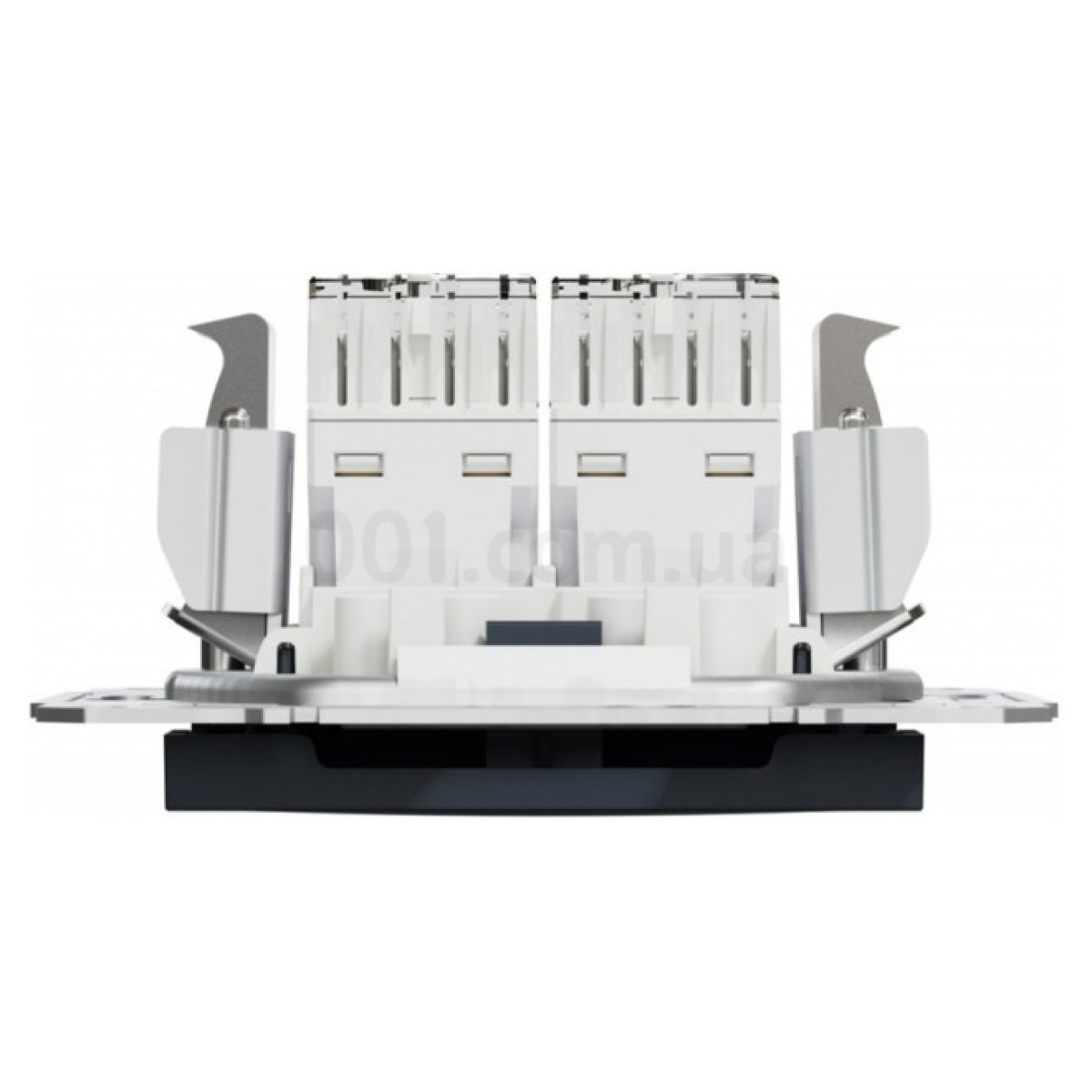 Розетка компьютерная (RJ45) кат.5e UTP двойная Asfora антрацит, Schneider Electric 98_98.jpg - фото 9