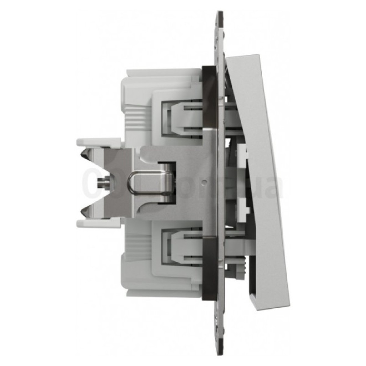 Переключатель одноклавишный (самозажимные клеммы) Asfora алюминий, Schneider Electric 98_98.jpg - фото 9