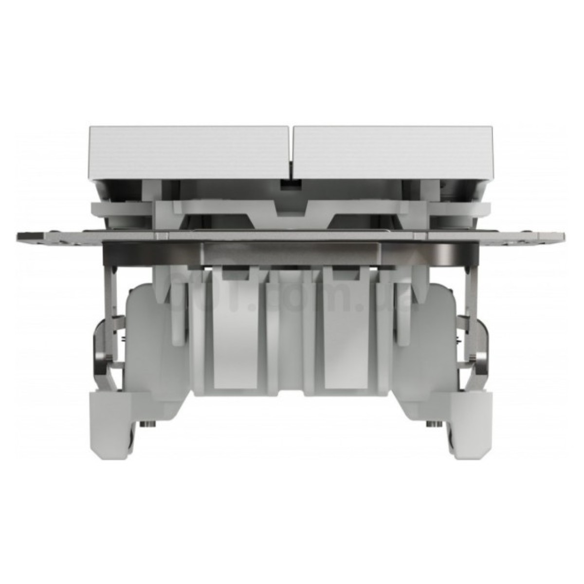 Выключатель двухклавишный (самозажимные клеммы) Asfora алюминий, Schneider Electric 98_98.jpg - фото 10