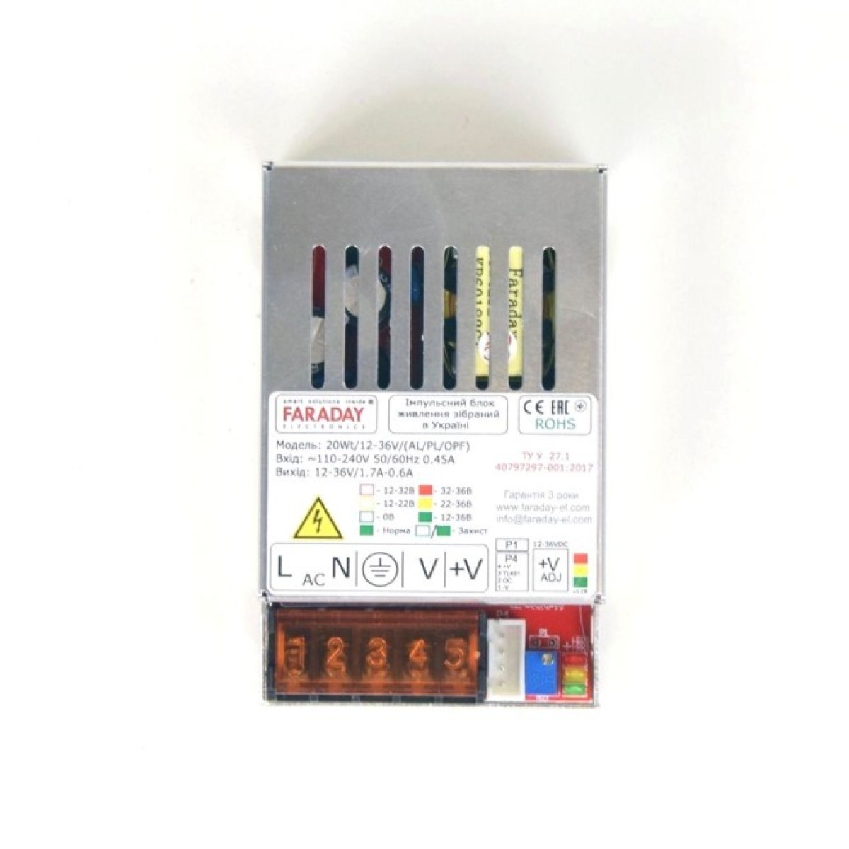 Блок питания Faraday Electronics 20Wt/12-36V/ALU 98_98.jpg - фото 3