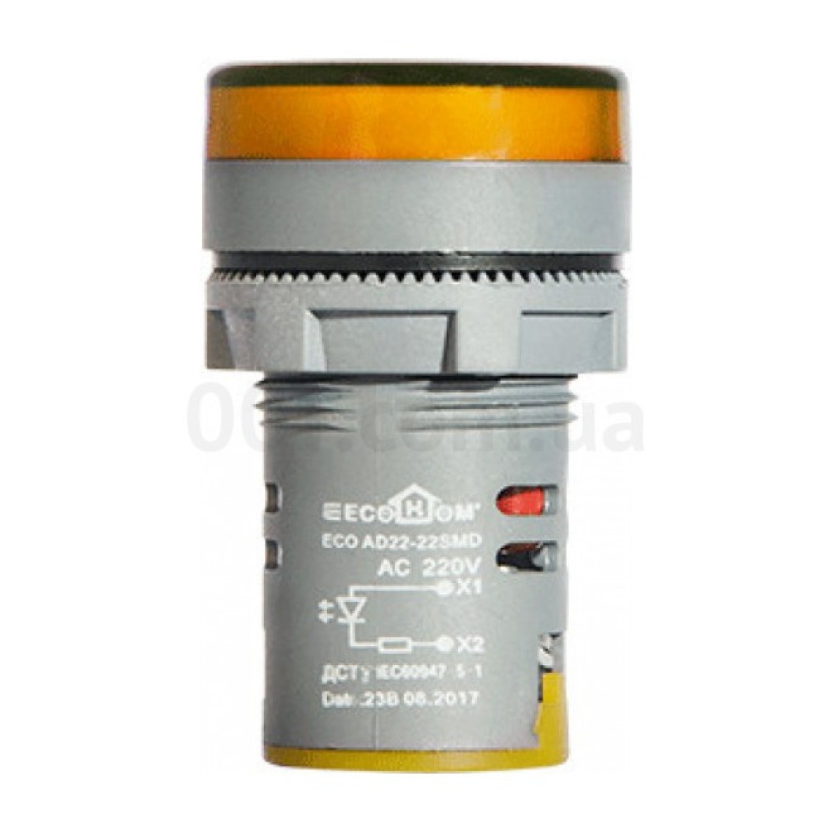 Світлосигнальна арматура ECO AD22-22SMD жовта 220В АC, ECOHOME 98_98.jpg - фото 2