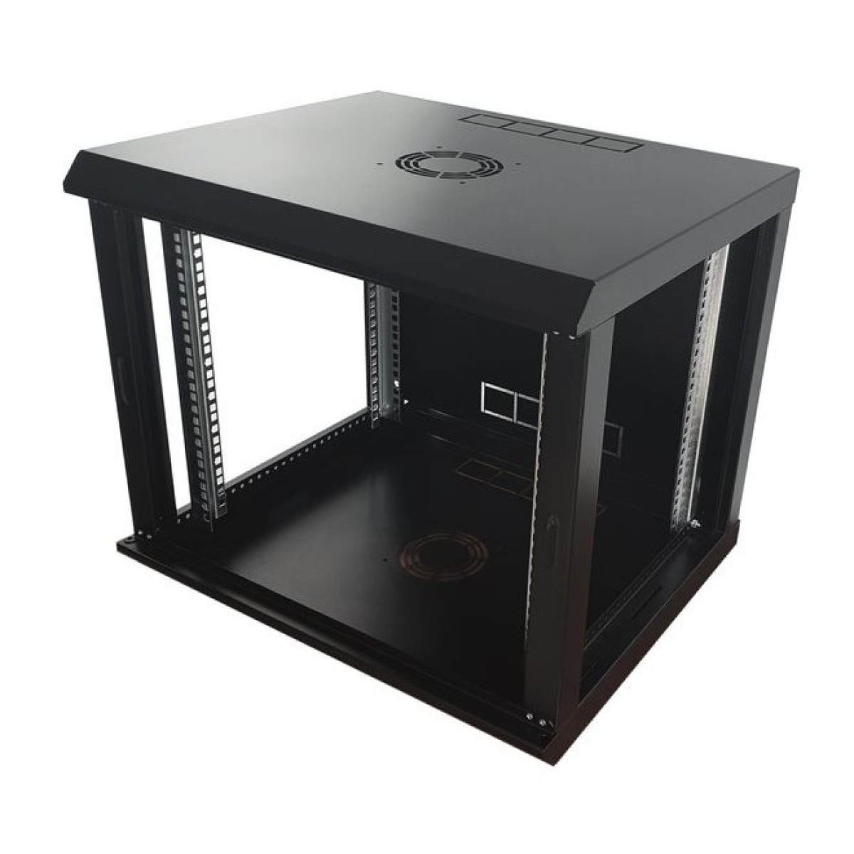 Шкаф серверный настенный 9U, 600, стекло, черный 98_98.jpg - фото 5