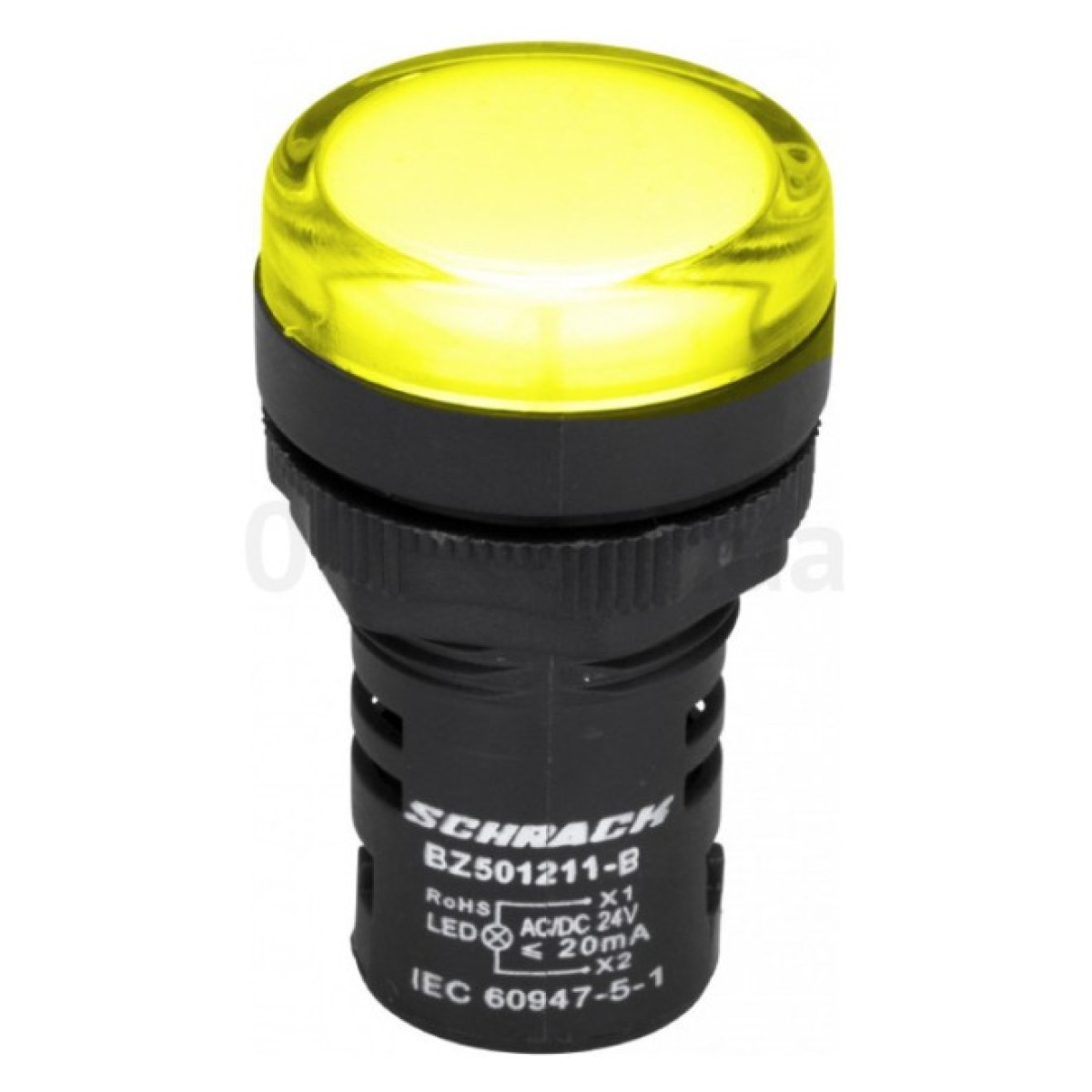 Світлосигнальний індикатор LED 24В AC/DC жовтий, SCHRACK TECHNIK 256_256.jpg