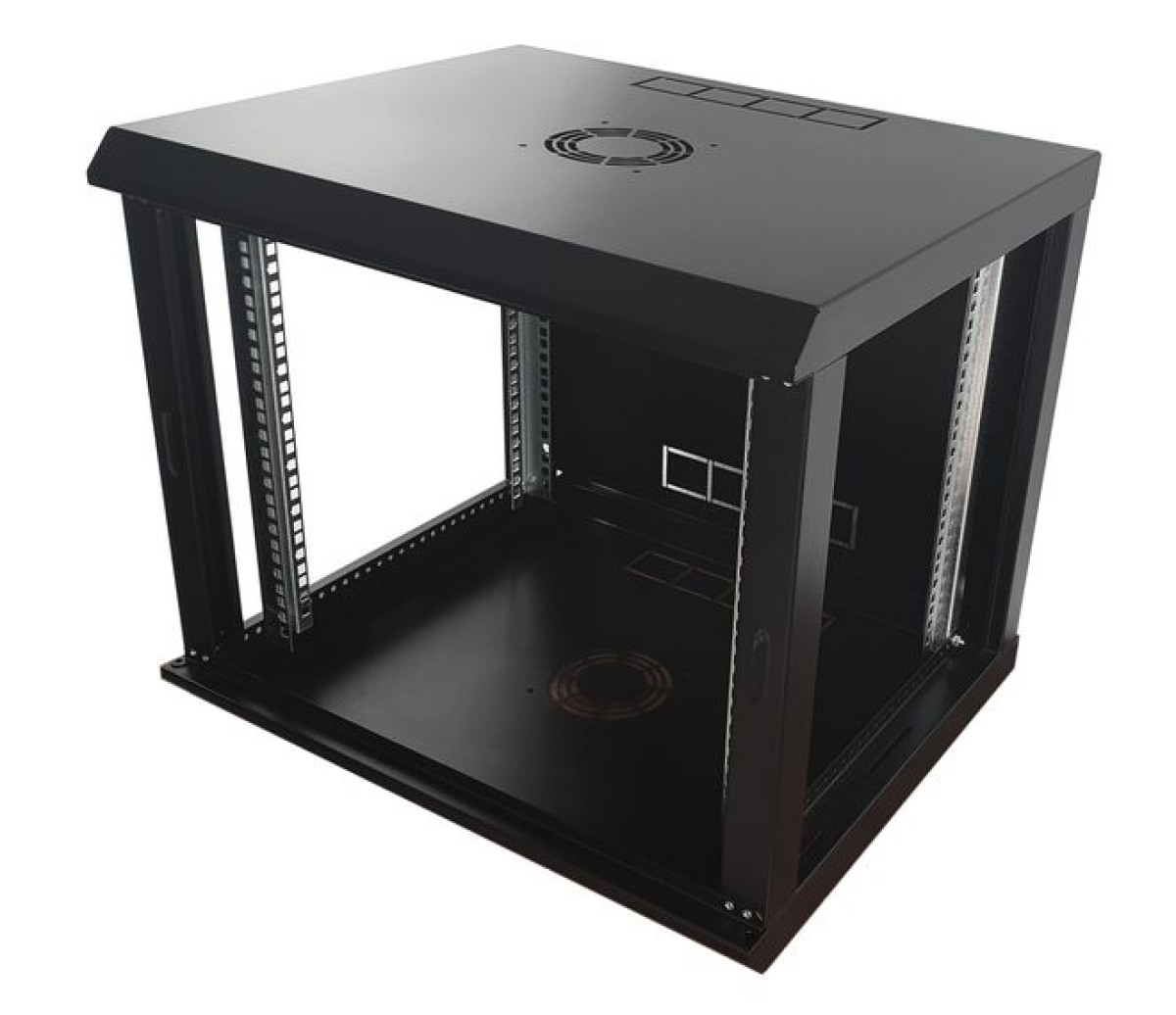 Шкаф серверный настенный 9U, 500, стекло, черный 98_85.jpg - фото 5