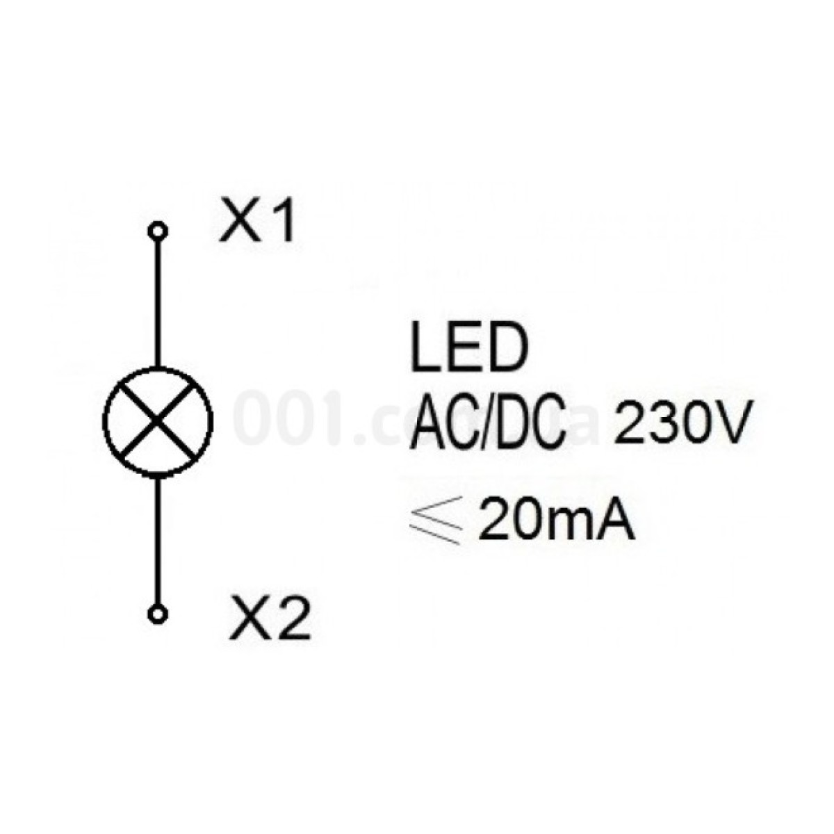 Світлосигнальний індикатор LED 230В AC червоний, SCHRACK TECHNIK 98_98.jpg - фото 2