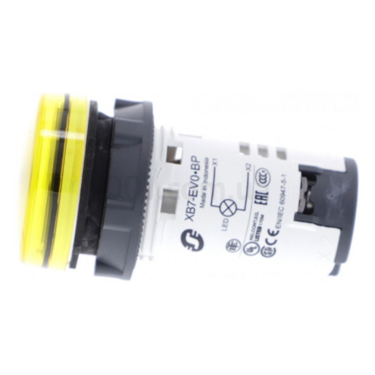 Лампа світлосигнальна LED (моноблок) 22мм 230В AC жовта XB7, Schneider Electric 98_98.jpg - фото 4