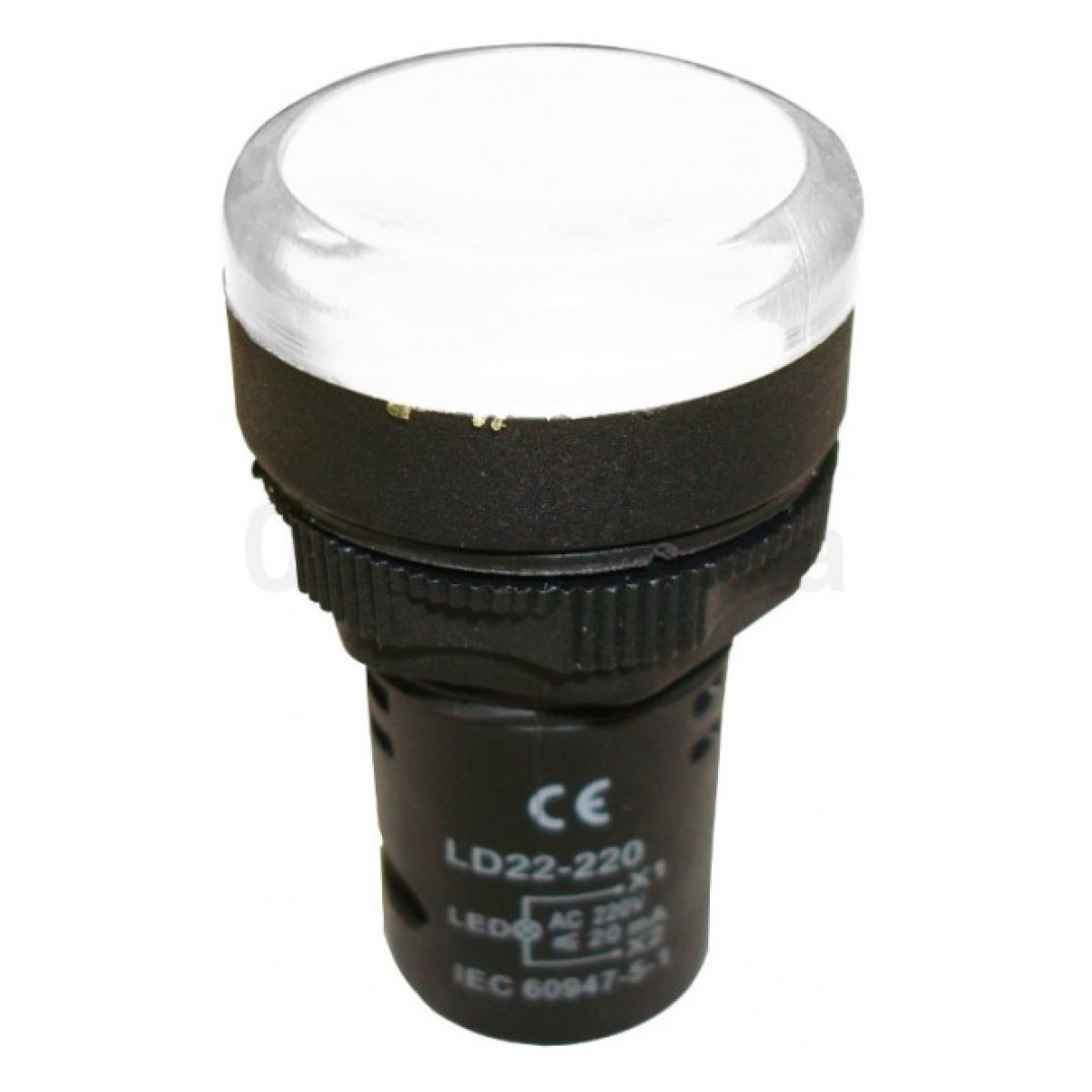 Світлосигнальний індикатор LED 230В (моноблок) білий, SCHRACK TECHNIK 256_256.jpg