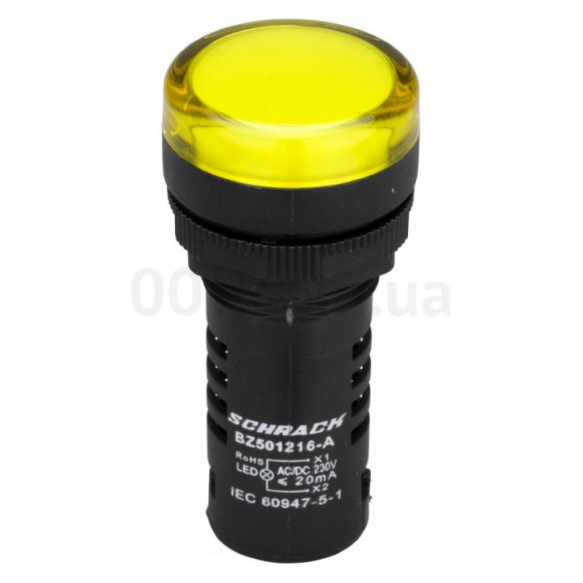 Світлосигнальний індикатор LED 230В AC (моноблок) жовтий, SCHRACK TECHNIK 256_256.jpg