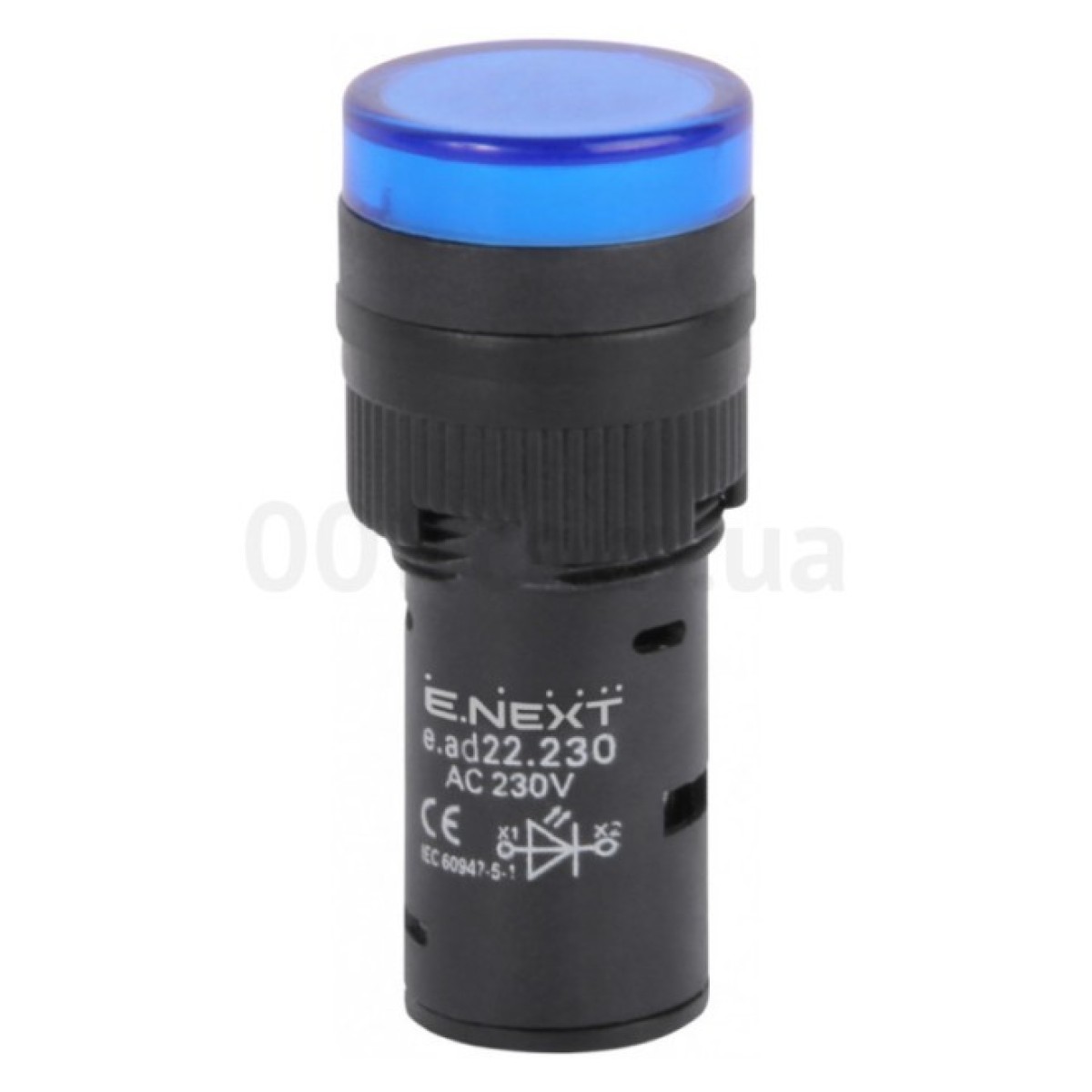 Арматура світлосигнальна ∅22мм 230В АС синя e.ad22.230.blue, E.NEXT 256_256.jpg