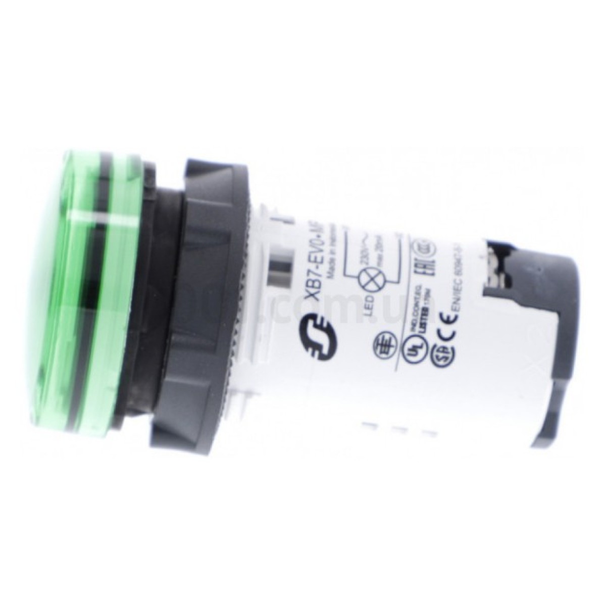 Лампа світлосигнальна LED (моноблок) 22мм 230В AC зелена XB7, Schneider Electric 98_98.jpg - фото 5